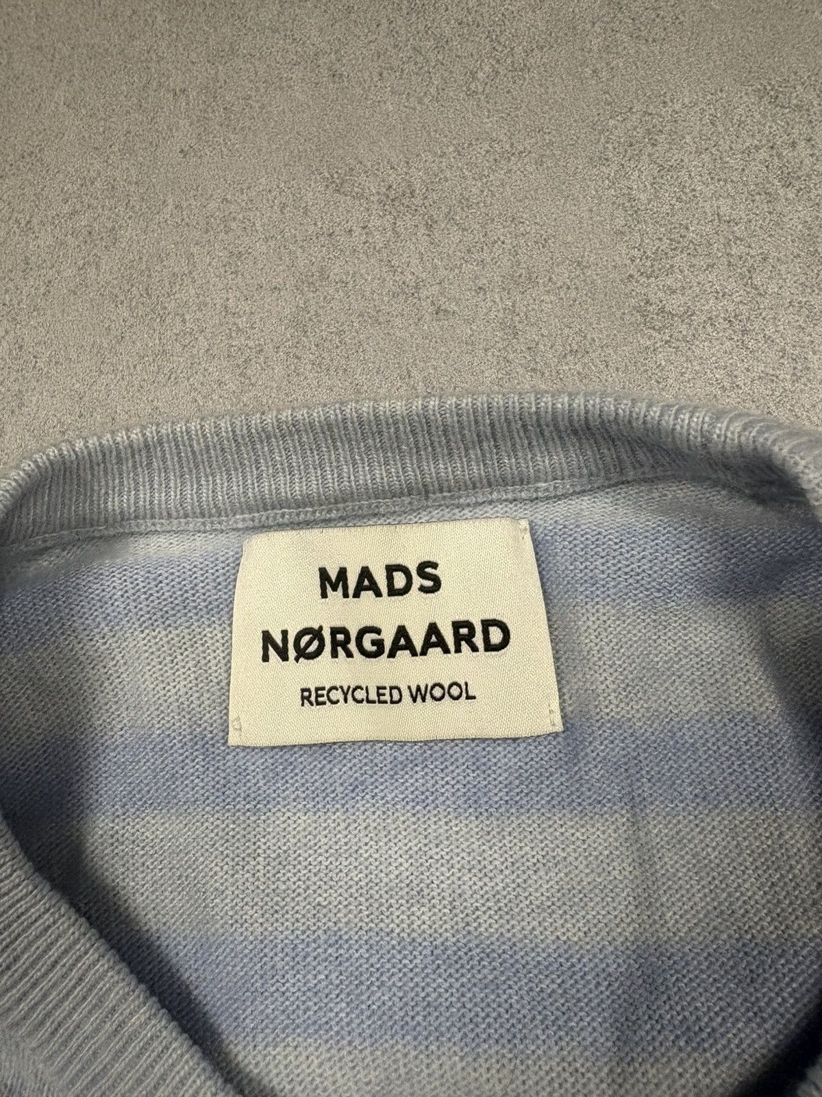 Mads Norgaard Mads Norgaard Cosy Recy Stripe Knit Sweater Light Blue S Size S / US 4 / IT 40 - 8 Thumbnail