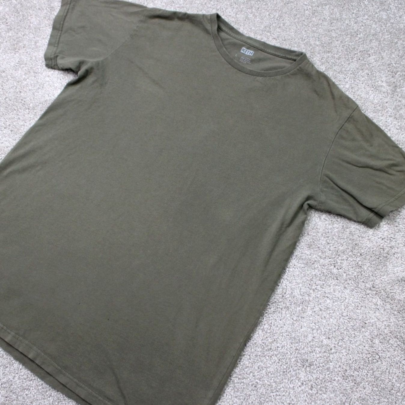 Kith KITH T-Shirt Mens Large Olive Green 100% Cotton Short Sleeve Crew Neck Solid Casual Preppy Shirt Mens Large Olive Green Size US L / EU 52-54 / 3 - 2 Thumbnail