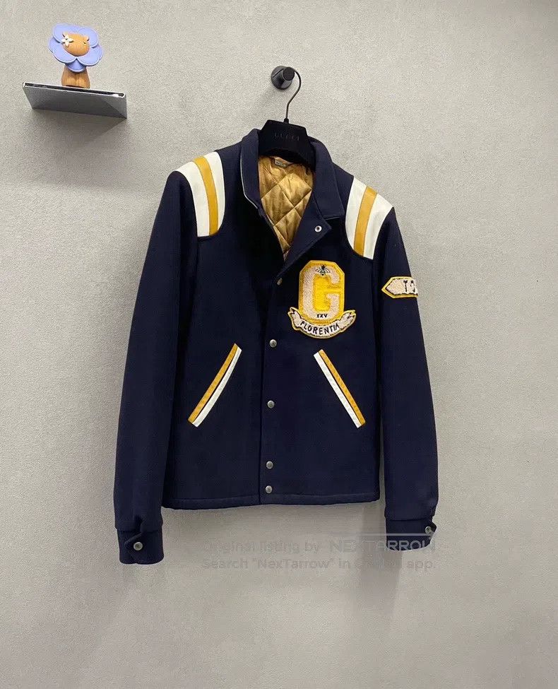 Gucci Gucci Dark blue tiger head embroidery jacket Size US S / EU 44-46 / 1 - 3 Thumbnail