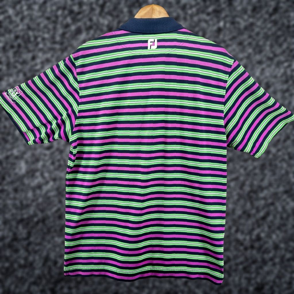 Footjoy Footjoy Polo Shirt Multicolor Men's Size Medium Golf Striped Short Sleeve Size US M / EU 48-50 / 2 - 1 Thumbnail