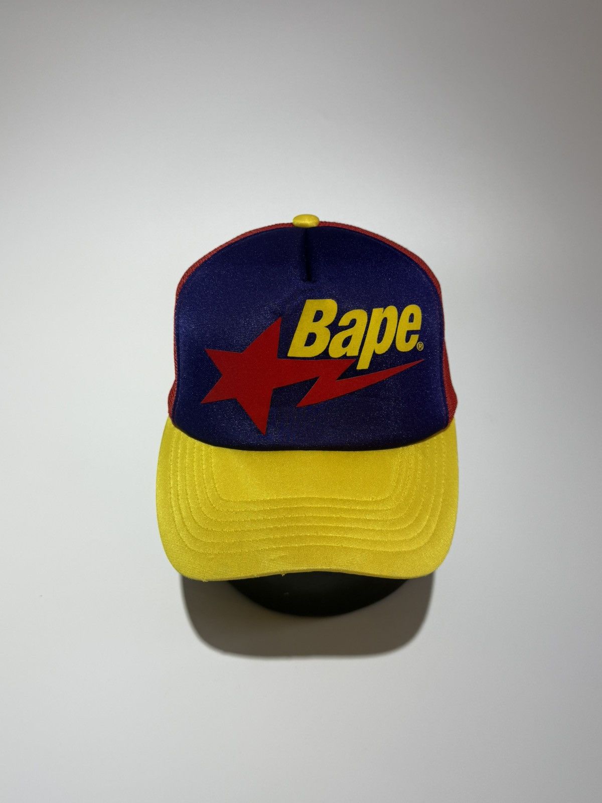 Bape Bathing Ape BAPE Nigo Era STA Logo Trucker Hat Rare Size ONE SIZE - 1 Thumbnail