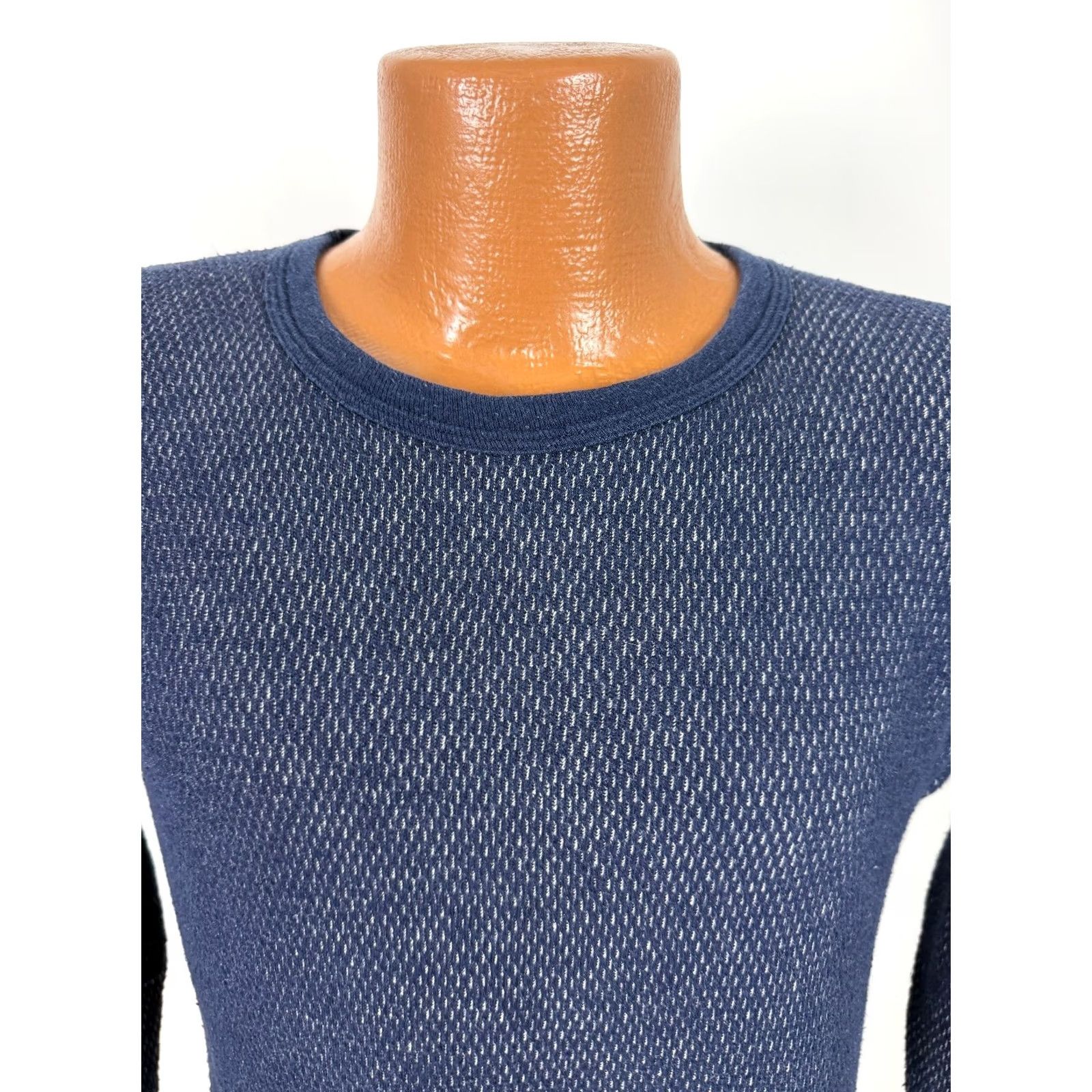 Layer 8 VINTAGE Morgan Mills Waffle-Knit Shirt Men L Navy Thermal Indoor Outdoors 90s Grunge Outdoor Pale Blue Mens XL? Size US L / EU 52-54 / 3 - 2 Thumbnail