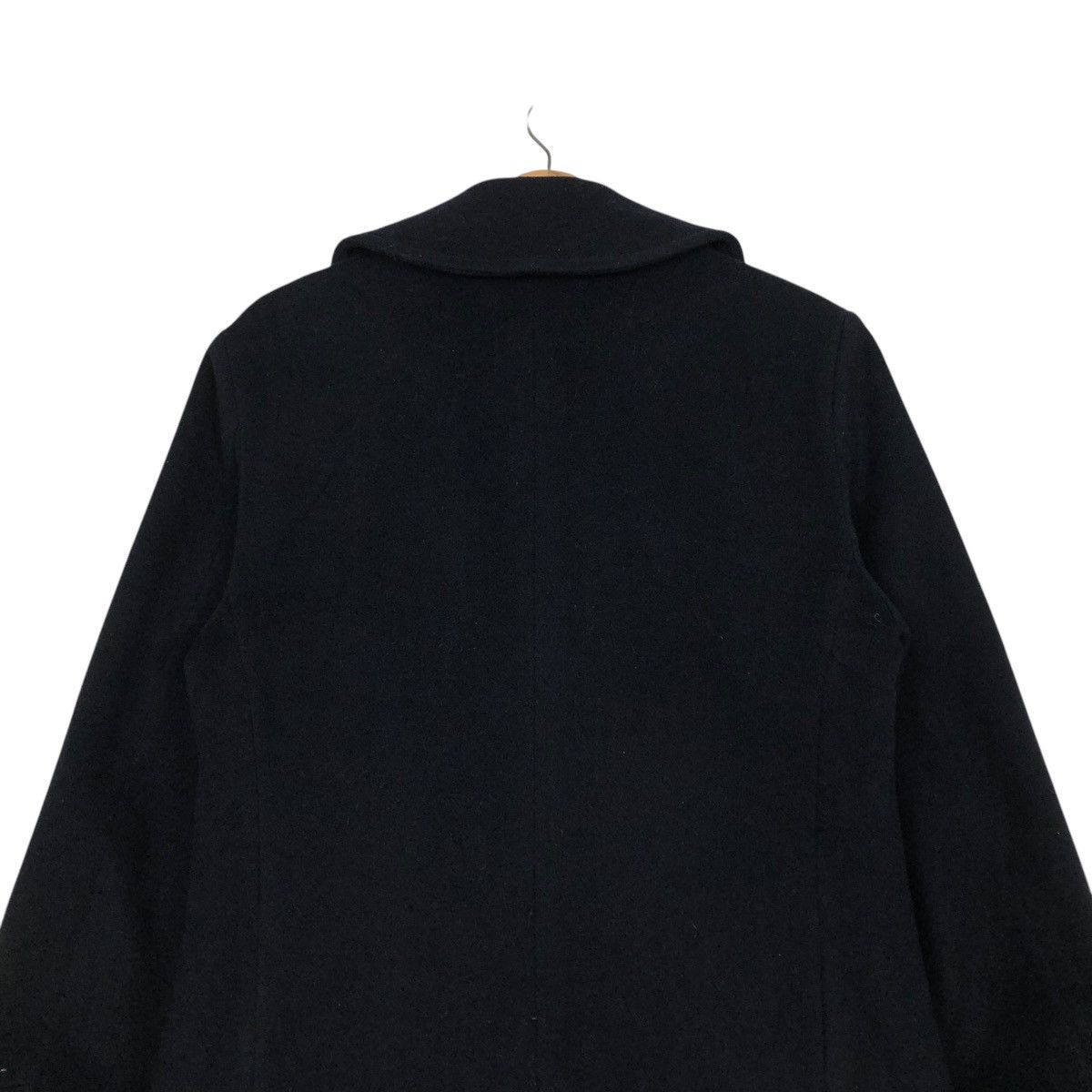 Blue Blue Japan 🔥VINTAGE WOOL PEA JACKET BLUE BLUE DOUBLE COLLAR Size US M / EU 48-50 / 2 - 10 Thumbnail
