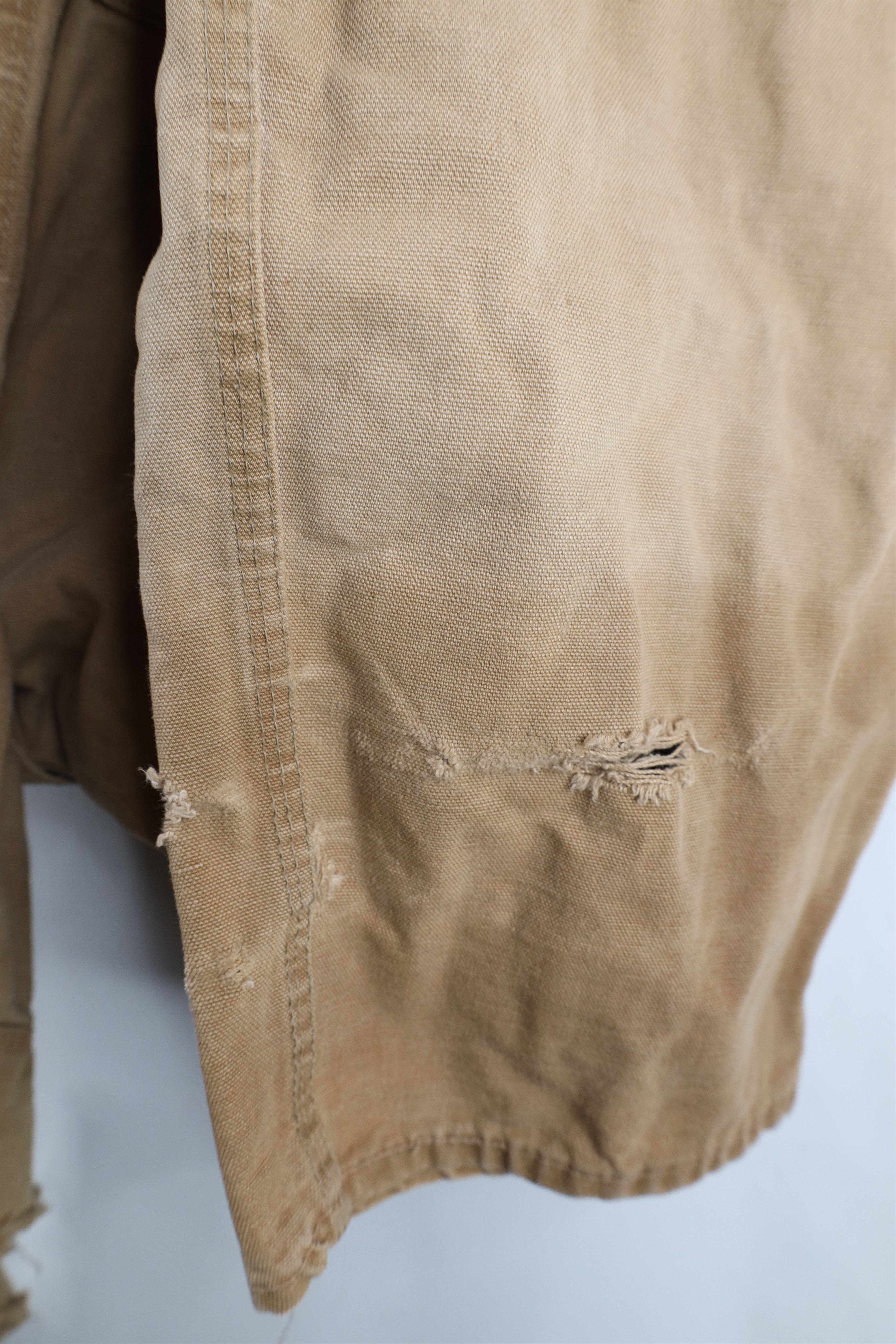 Carhartt Vintage 70s Carhartt Thrashed Double Knee Canvas Overalls Size US 36 / EU 52 - 11 Thumbnail