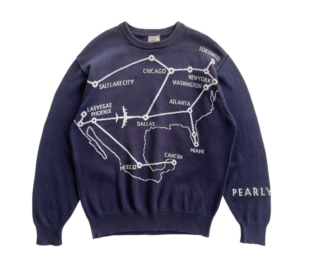 Vintage 90s Pearly Gates Sunfaded Knitted Pullover Sweater Size US L / EU 52-54 / 3 - 2 Thumbnail