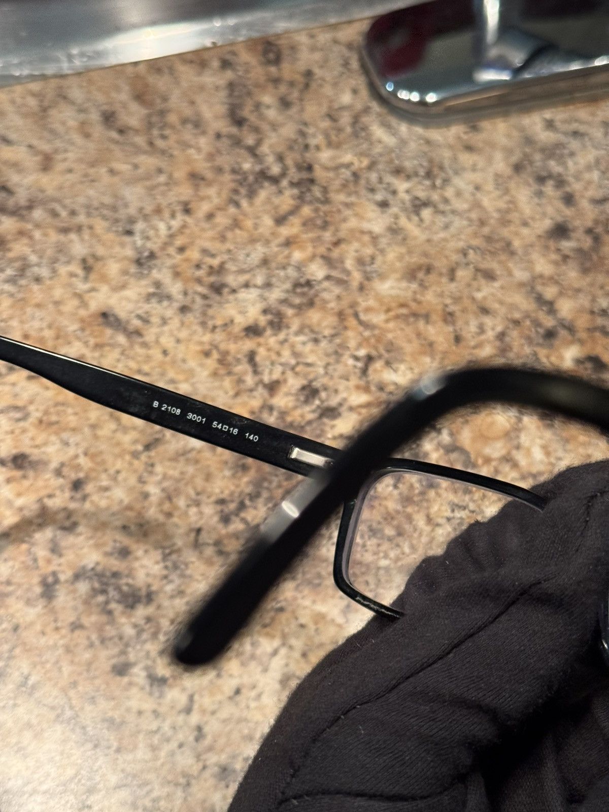 Burberry Burberry Black Rectangular Optical Glasses B2108 Size ONE SIZE - 4 Thumbnail