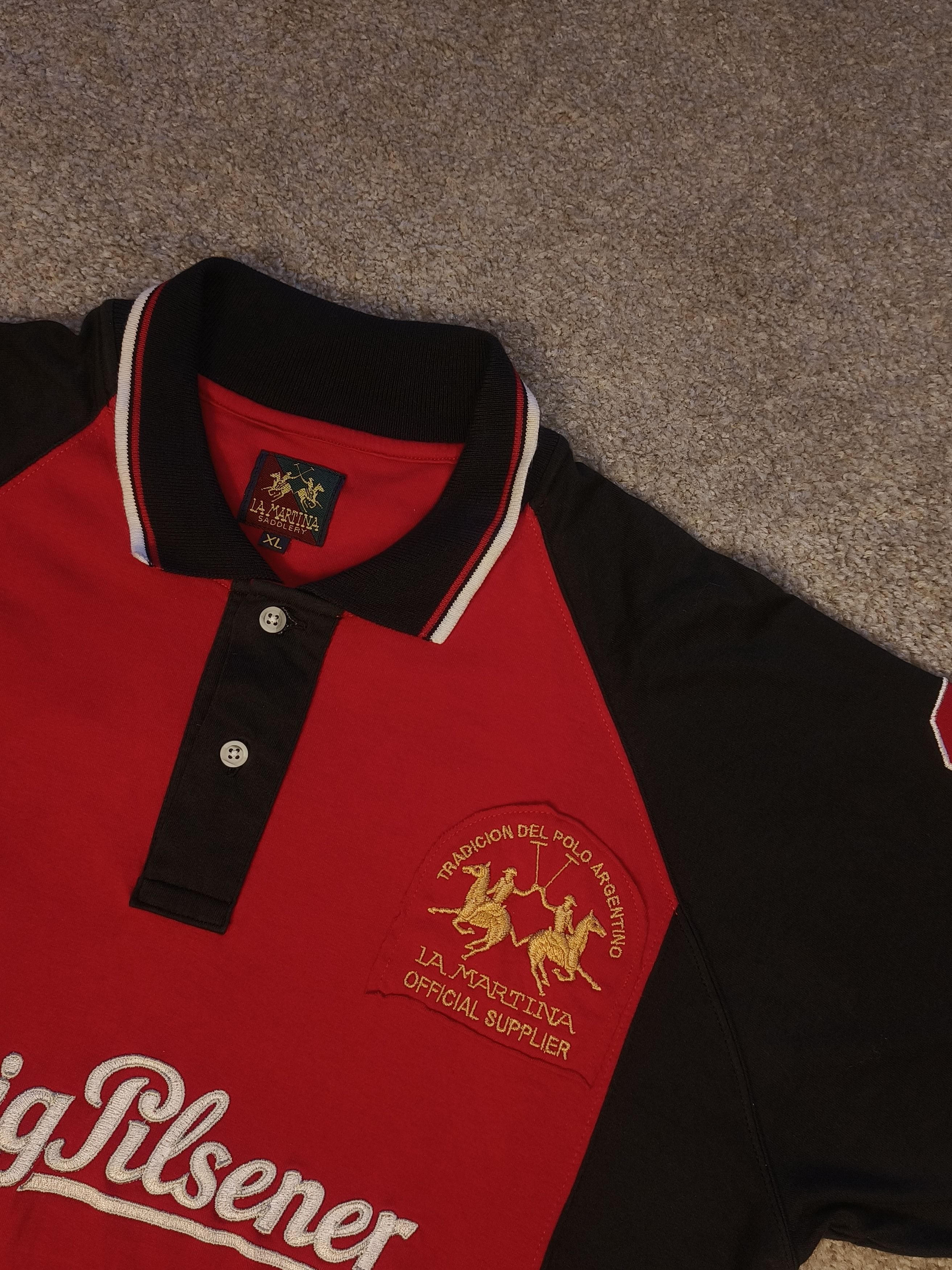 La Martina La Martina Saddlery König Pilsener Polo Team Jersey #3 Size US XL / EU 56 / 4 - 3 Thumbnail