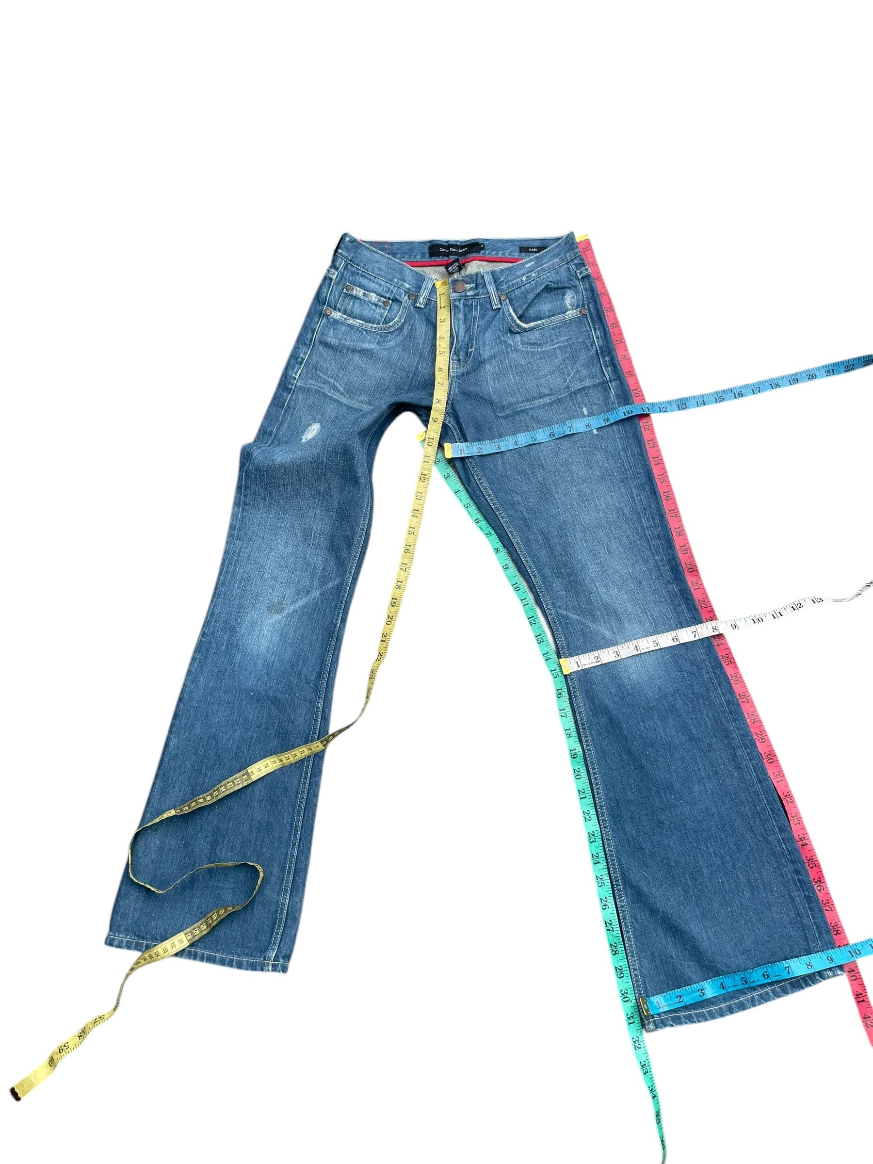 Calvin Klein Vintage Flare Calvin Klein Distresed Denim Size 28" / US 6 / IT 42 - 8 Thumbnail