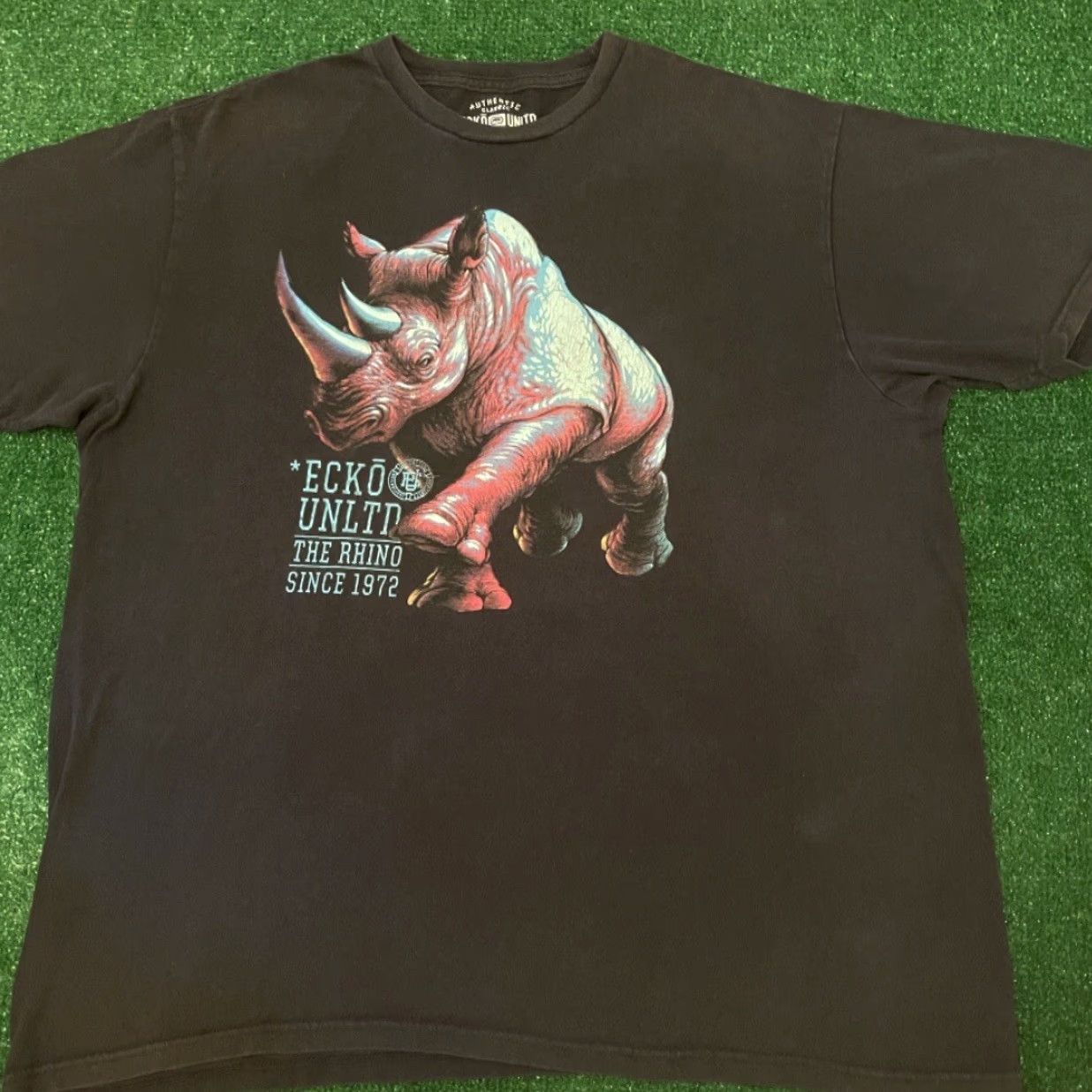 Ecko Unltd. VINTAGE Y2k Ecko Unltd Big Graphic Logo Shirt Mens XL Hip Hop Grunge Skater Punk Shirt Mens XL Black 90s Grunge Hip Hop Punk Logo Vintage Size US XL / EU 56 / 4 - 4 Thumbnail