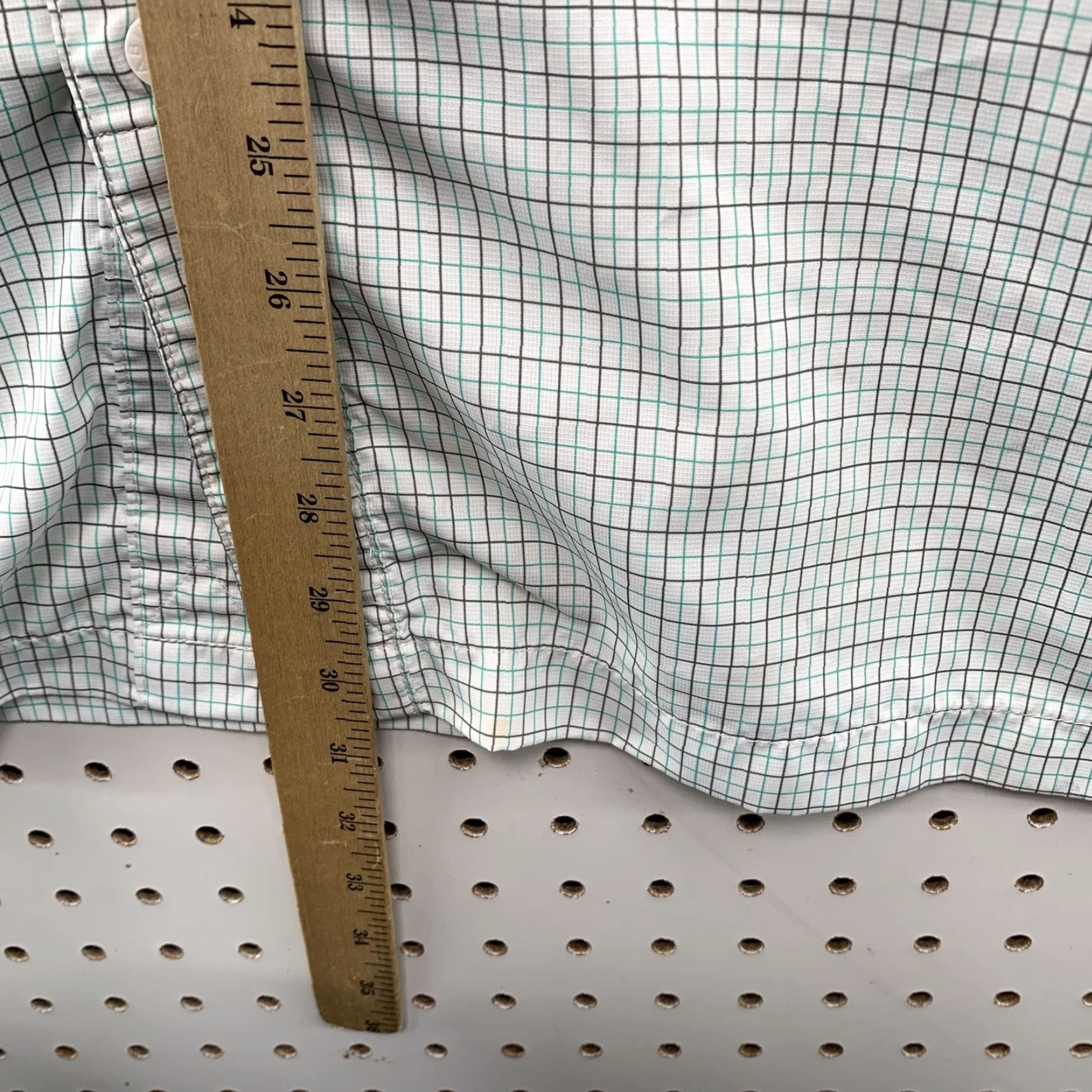 Habitat HABIT Plaid Button-Up Shirt Short Sleeve Men’s Large White Outdoor Casual Shirt Men Size US L / EU 52-54 / 3 - 6 Thumbnail