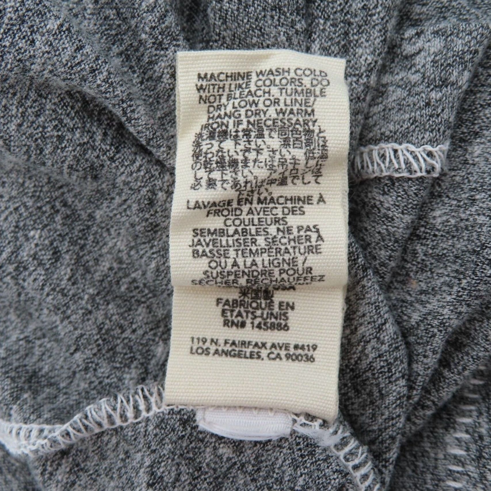 THE GREAT The Great Womens 0 Heathered Gray Henley Shirt 3/4 Sleeves Buttons Cotton Blend Shirt Womens 0 Gray Henley Button Blouse Size XS / US 0-2 / IT 36-38 - 7 Thumbnail
