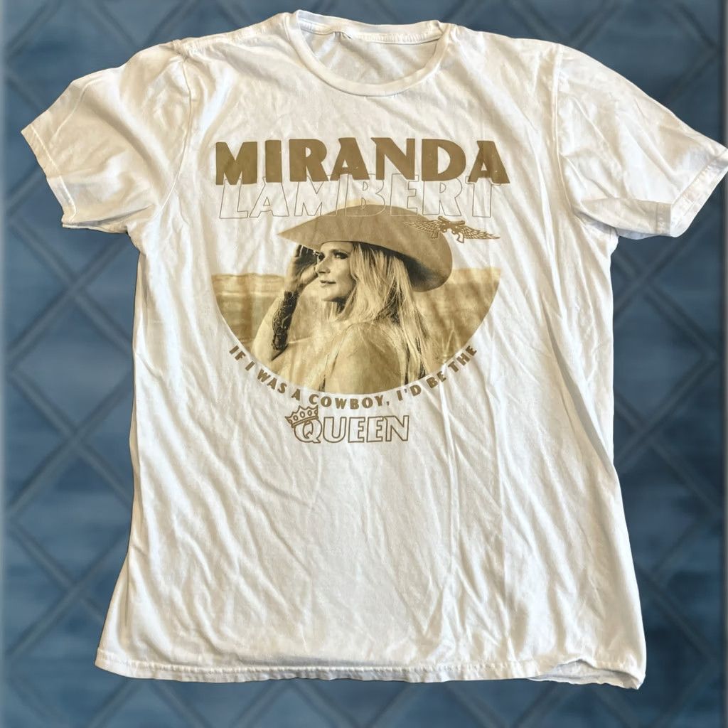 Vintage MIRANDA LAMBERT T-Shirt Bandwagon Tour Concert GET ON AGAIN Medium Unisex Adults White M Size US M / EU 48-50 / 2 - 1 Thumbnail