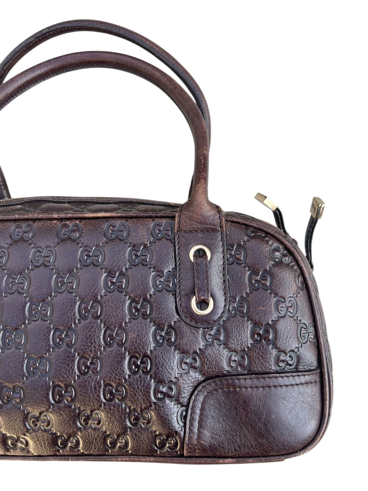 Gucci Gucci Guccissima Princy Fade Patina Leather Boston Bag Size ONE SIZE - 8 Thumbnail