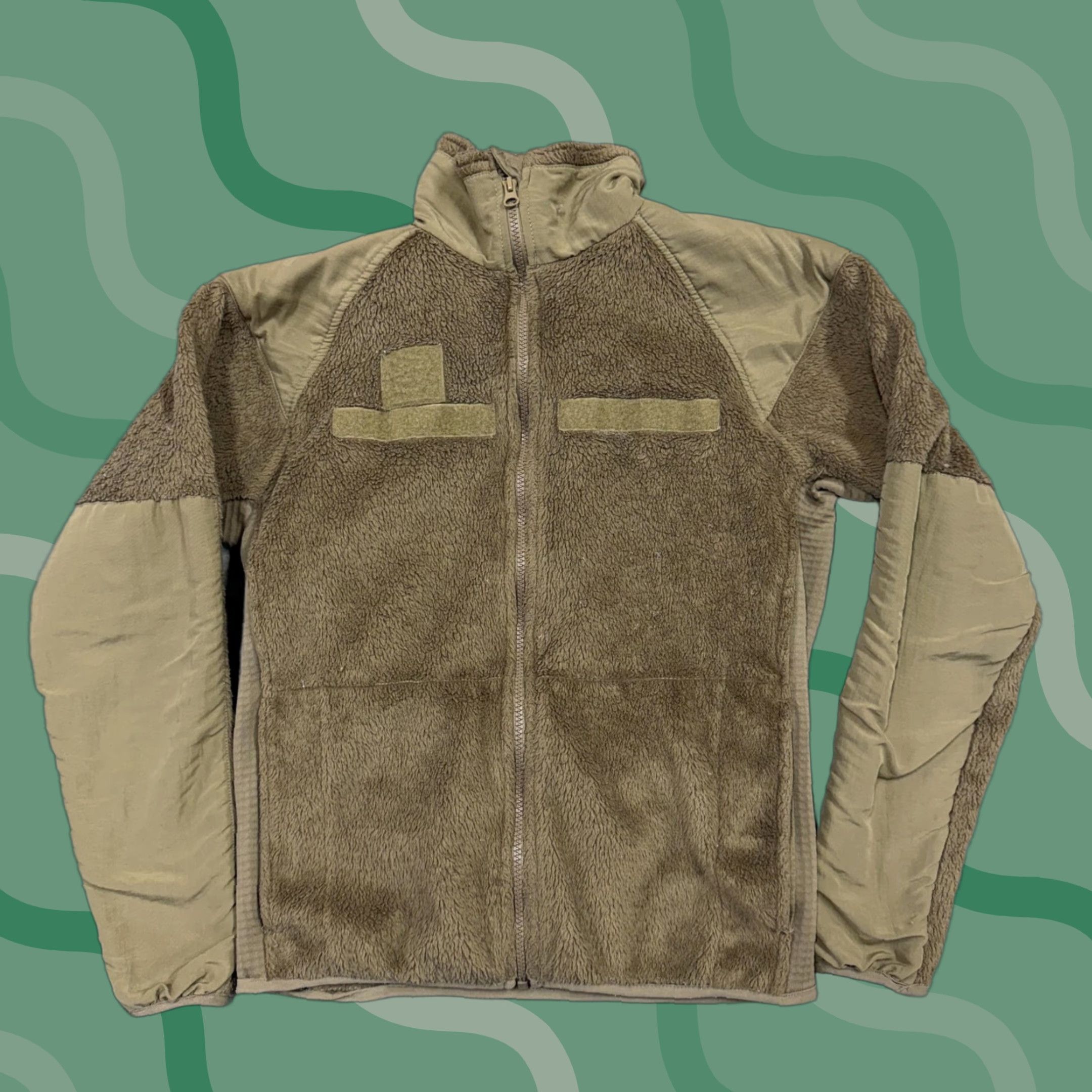 Vintage Peckham Jacket Mens XS Brown Fleece Cold Weather GEN III Army Military USA Jacket Short Zip Casual Workwear Size US XS / EU 42 / 0 - 1 Thumbnail