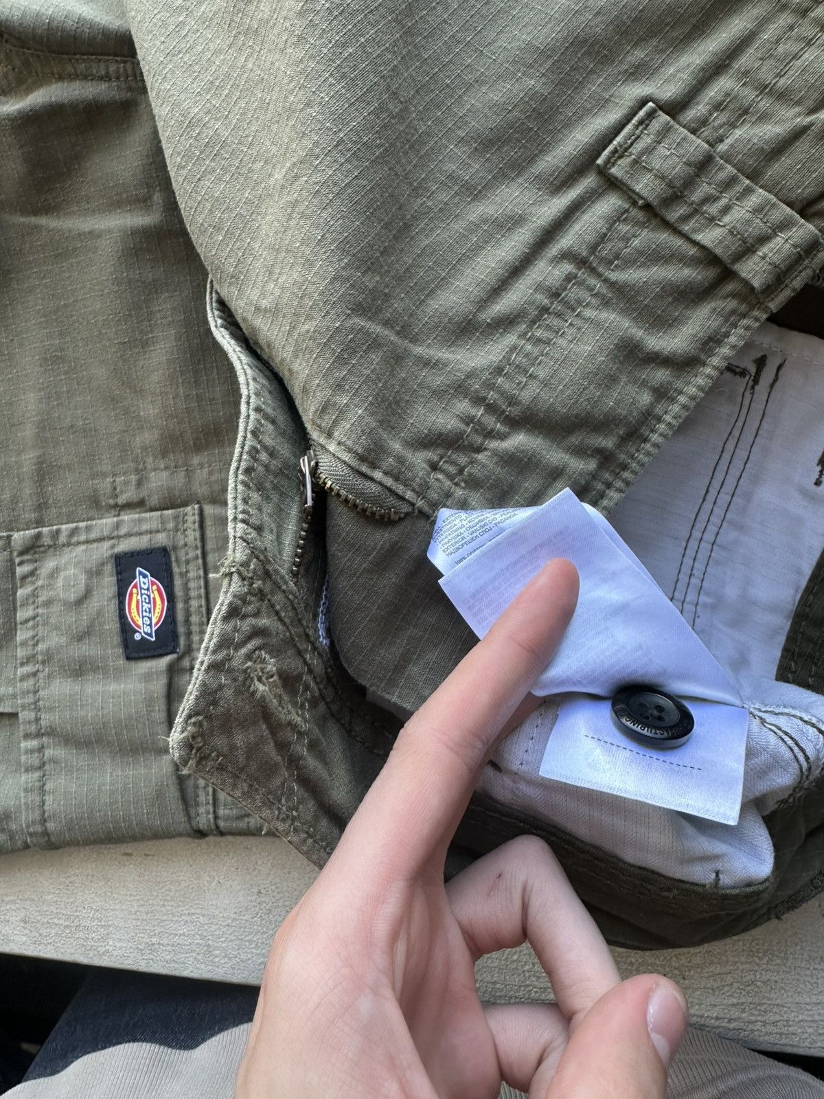 Dickies OLIVE DICKIES 🚨 CARGO PANTS Y2K SK8 BAGGY MULTIPOCKET Size US 30 / EU 46 - 4 Thumbnail