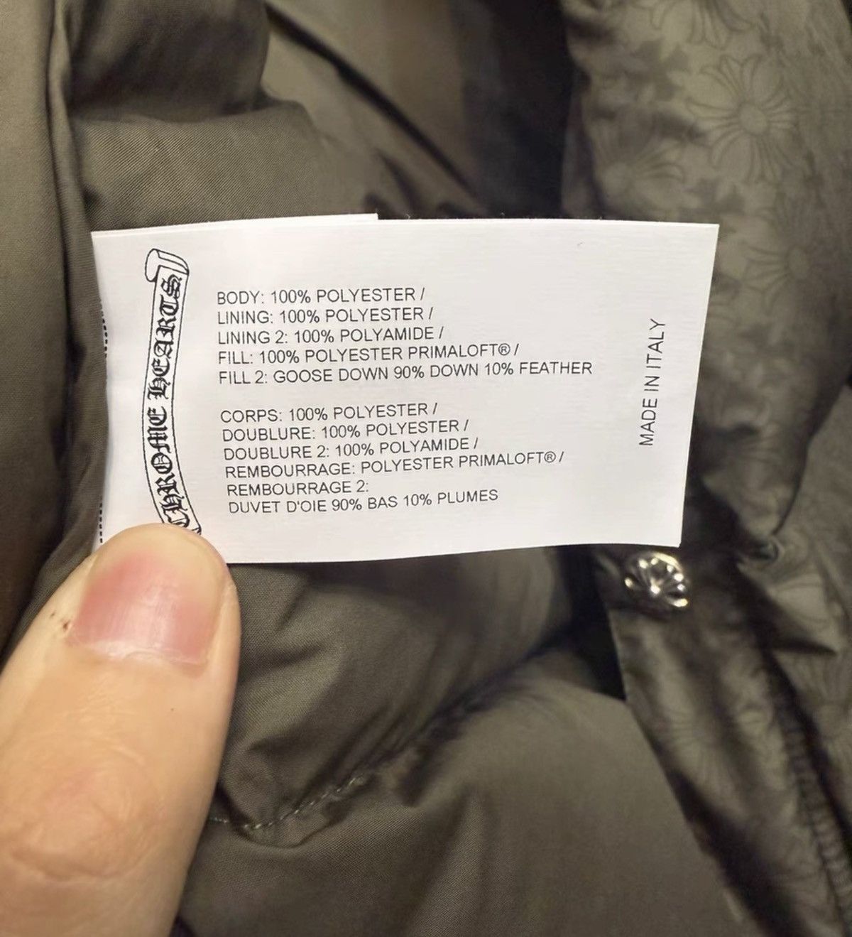Chrome Hearts Chrome Hearts Down Jacket Cowt Size US XL / EU 56 / 4 - 4 Thumbnail