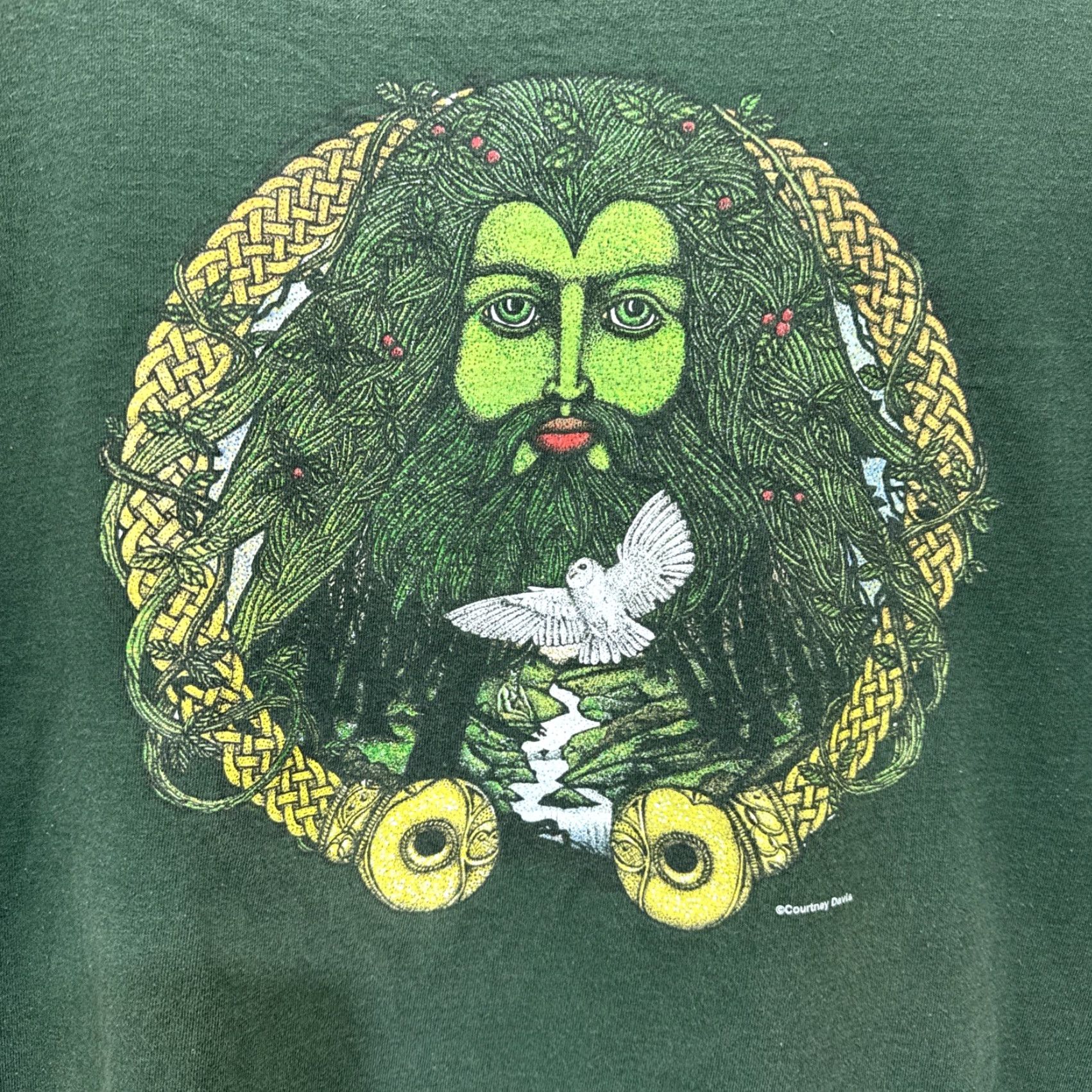 Vintage VINTAGE Fashion Victim Art Courtney Davis T Shirt Green XL Men Graphic Tee 1990s Cotton Short Sleeve Grunge US Made Size US XL / EU 56 / 4 - 2 Thumbnail