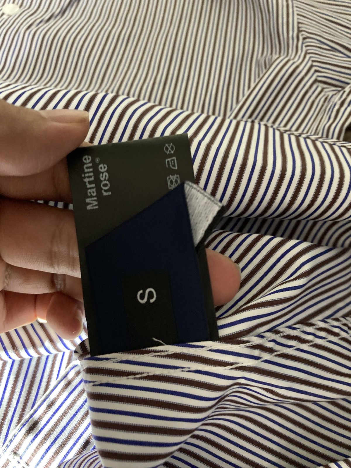 Martine Rose New SS22 Martine Rose Wrap Shirt Striped 2022 Logo Classic Size US S / EU 44-46 / 1 - 9 Thumbnail
