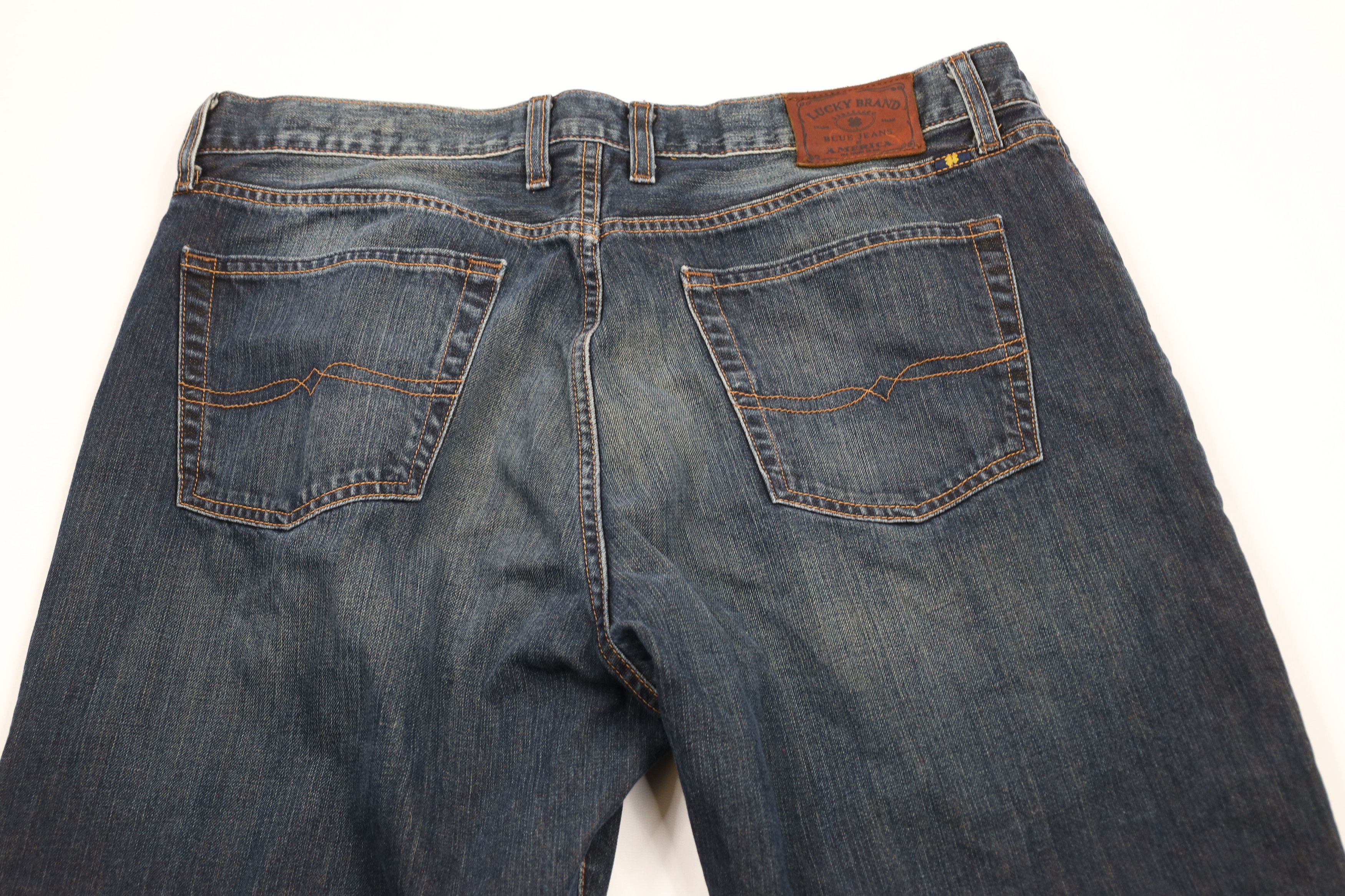 Lucky Brand × Vintage Vintage Lucky Brand Relaxed Straight Leg Denim Jeans Blue Size US 36 / EU 52 - 10 Thumbnail