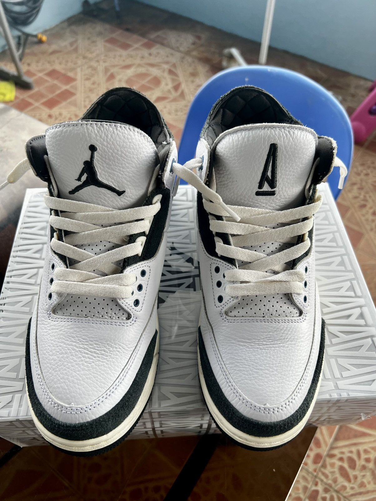Jordan Brand × Nike Rare Ama Maniere Jordan 3 Diffused Blue Size US 9.5 / EU 42-43 - 5 Thumbnail