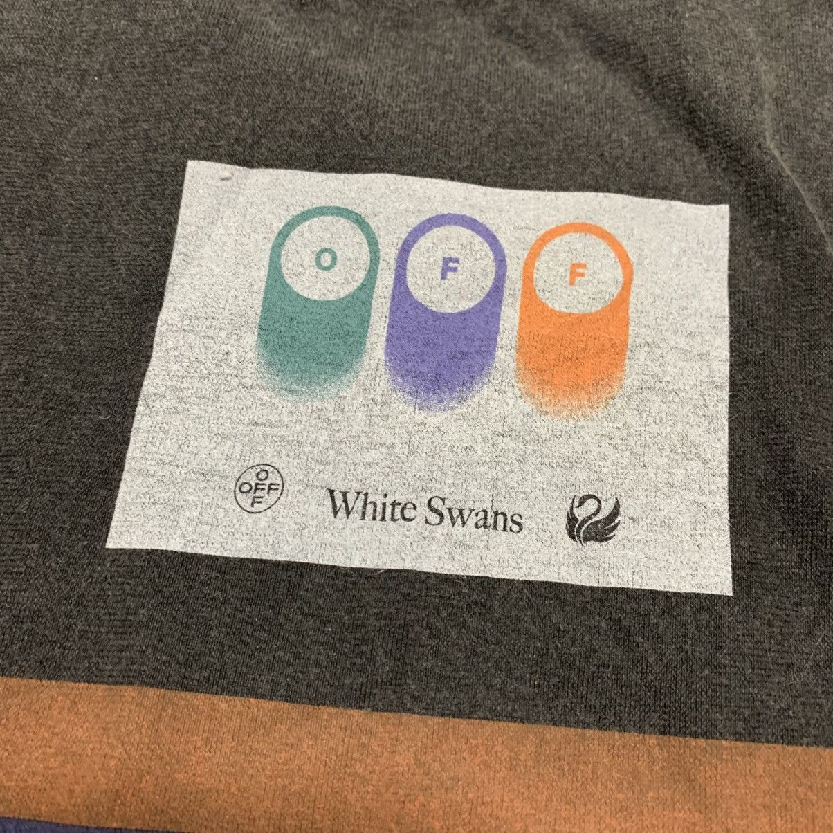 Off-White Off White Medium Olympic Ld99 Swans Washed Grey Tee Virgil Size US M / EU 48-50 / 2 - 8 Thumbnail