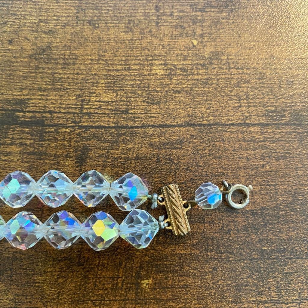 Jewelry Jewelry necklace earrings and bracelet set Iridescent clear Size ONE SIZE - 6 Thumbnail