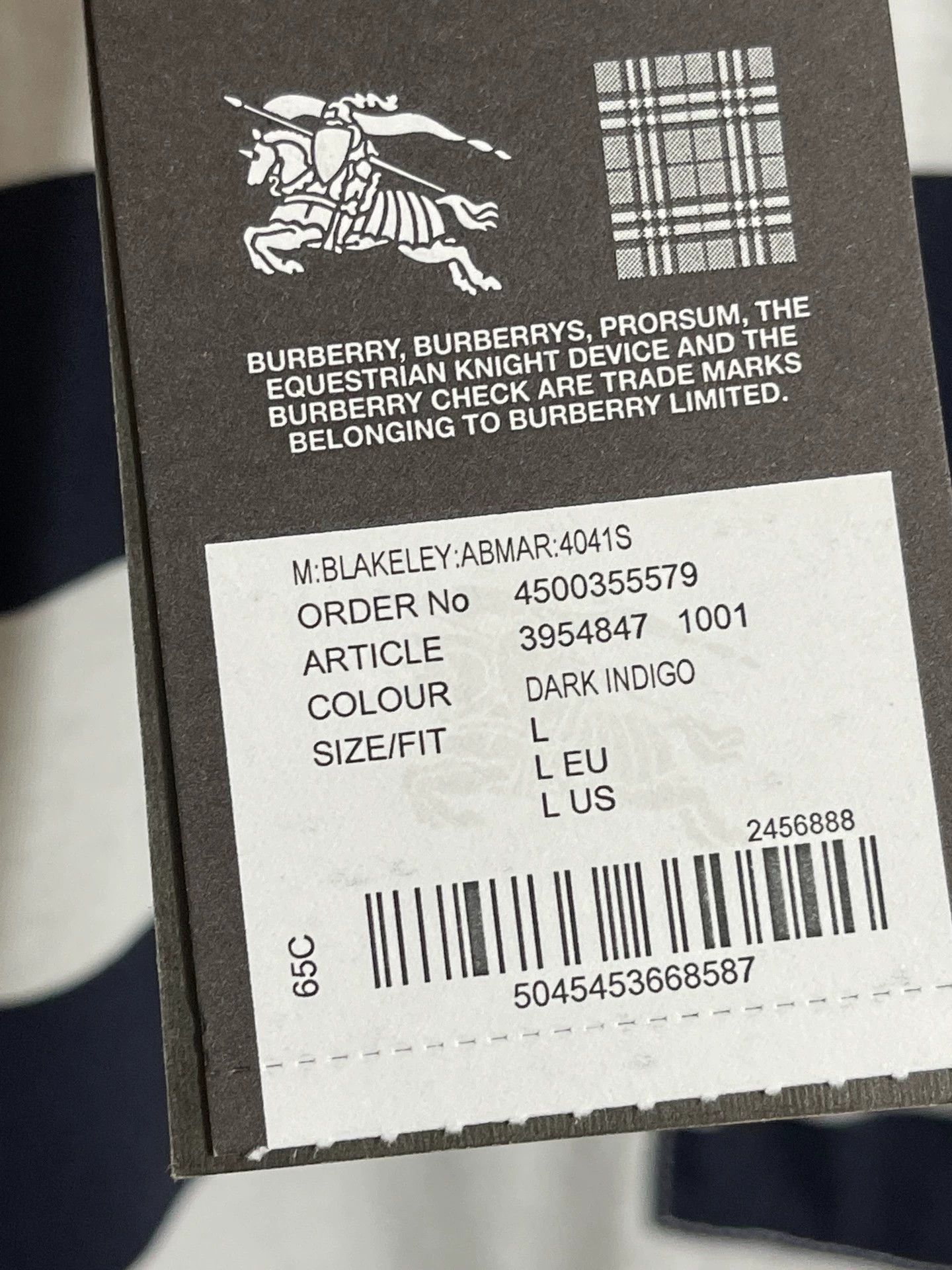 Burberry Burberry Oversized Striped Short Sleeve T-Shirt L Size US L / EU 52-54 / 3 - 7 Thumbnail