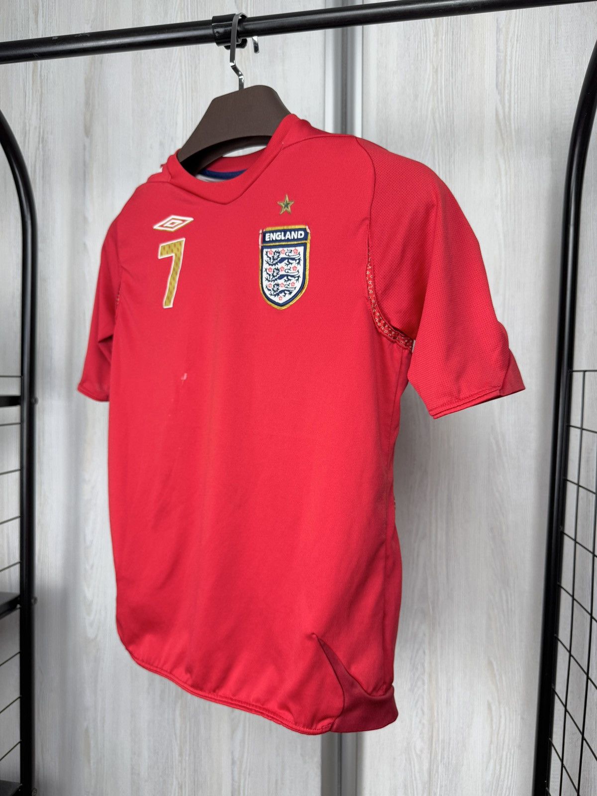 Umbro Umbro England 2006 2008 #7 Beckham away soccer jersey shirt Size US XXS / EU 40 - 7 Thumbnail