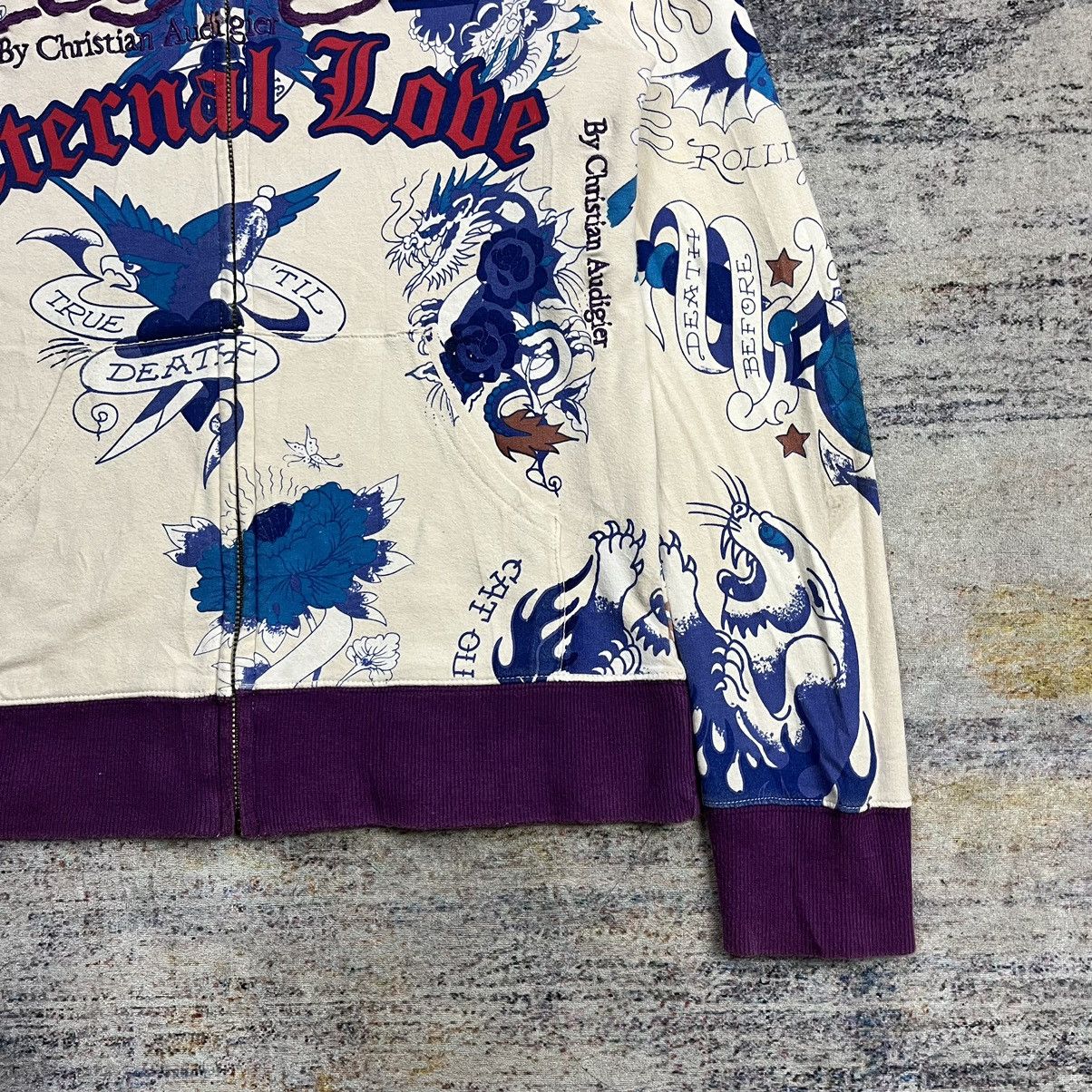 Ed Hardy Y2k Ed Hardy by Christian Audigier all over print zip hoodie Size US S / EU 44-46 / 1 - 7 Thumbnail