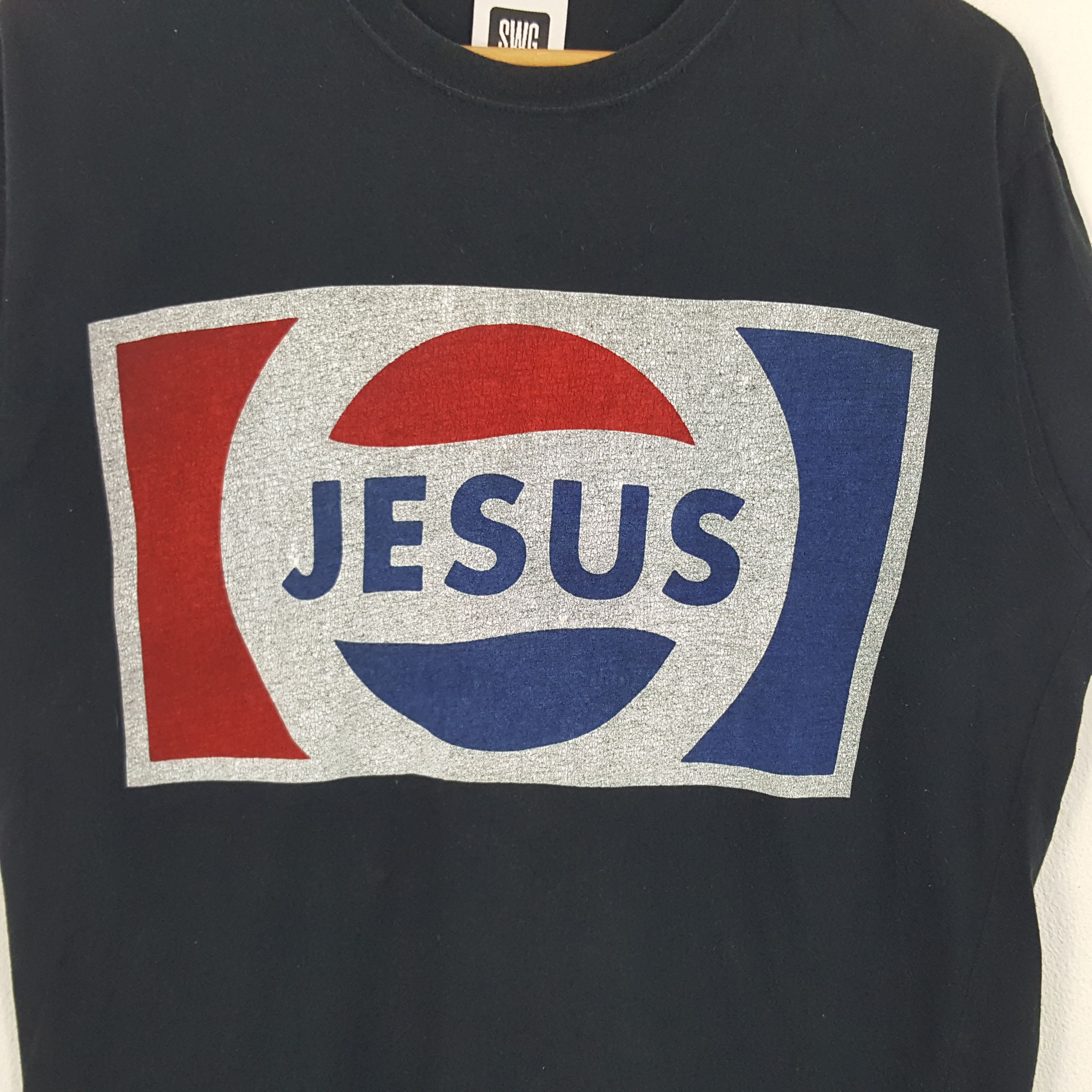 Swagger × Vintage Vintage Swagger Jesus Japanese Brand Tshirt Size US M / EU 48-50 / 2 - 2 Thumbnail