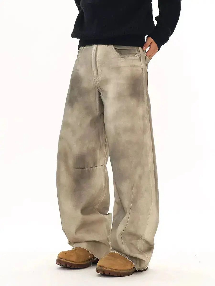 Japanese Brand Dirty Dye Gradient Swoosh Casual Pants Size US 32 / EU 48 - 6 Thumbnail