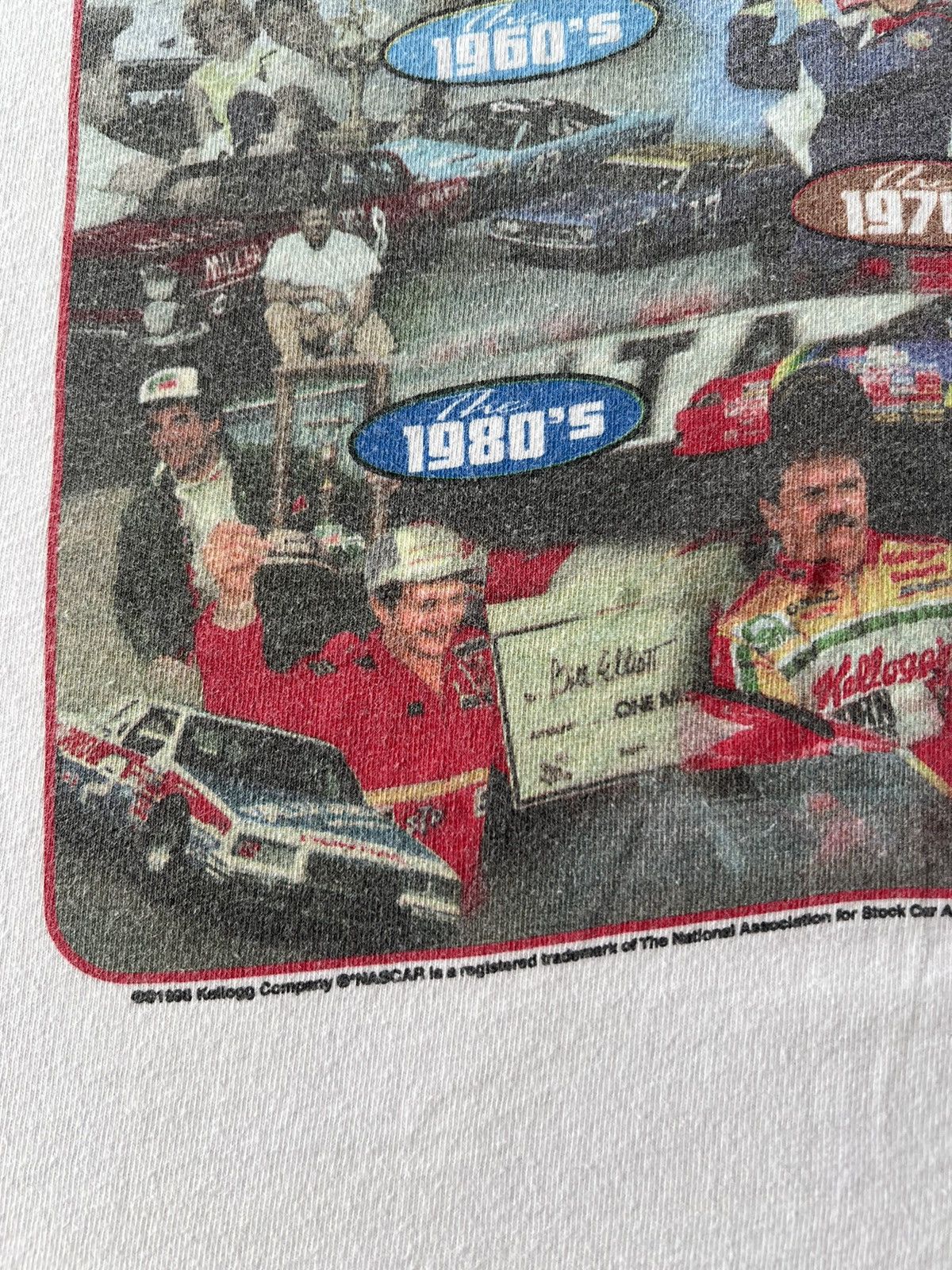 NASCAR Vintage 1998 Nascar 50th Anniversary Champions White T-shirt Size US XL / EU 56 / 4 - 16 Thumbnail