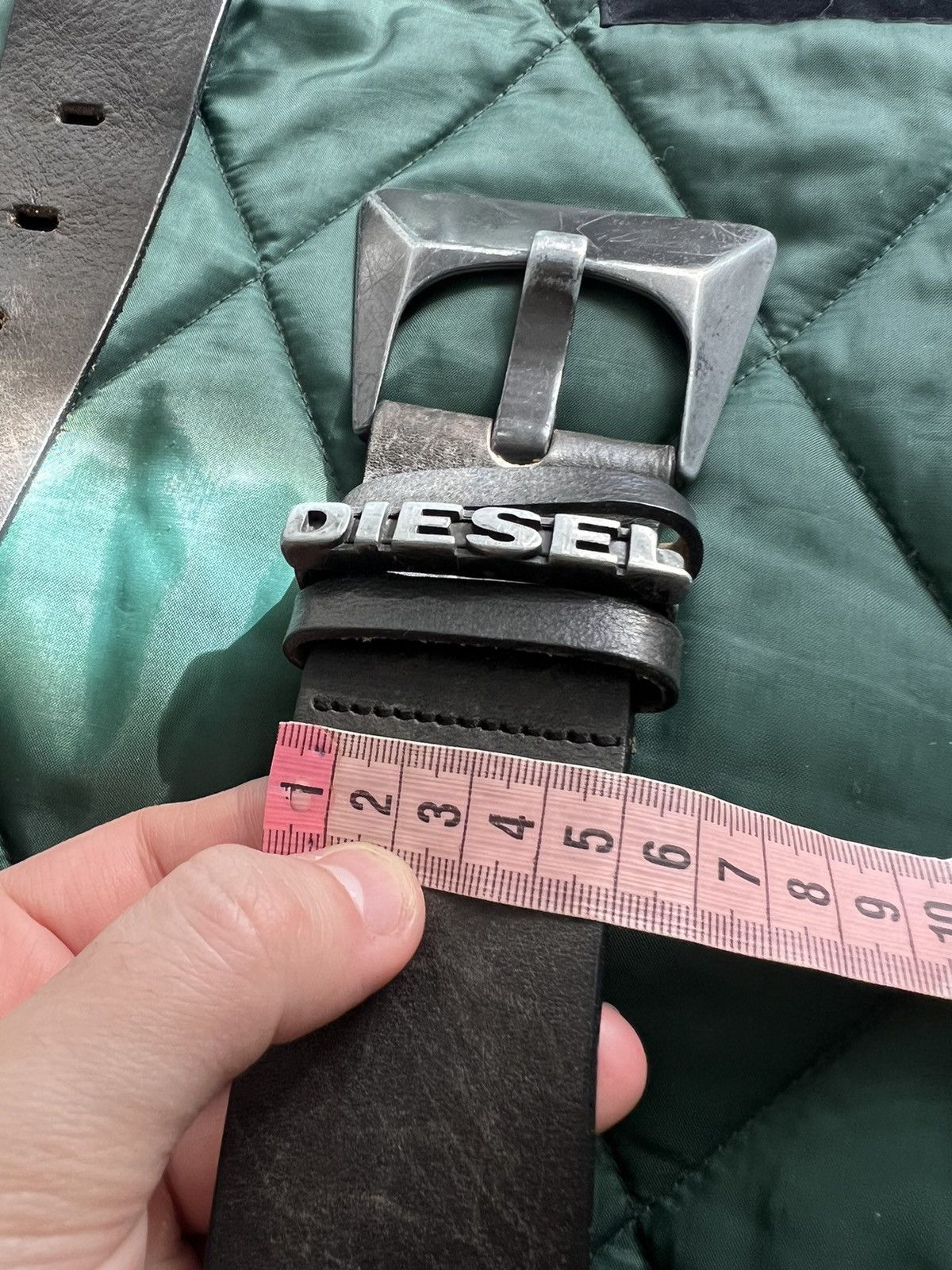 Diesel × Vintage Y2K Vintage Diesel Leather Belt Avant Garden Size ONE SIZE - 13 Thumbnail