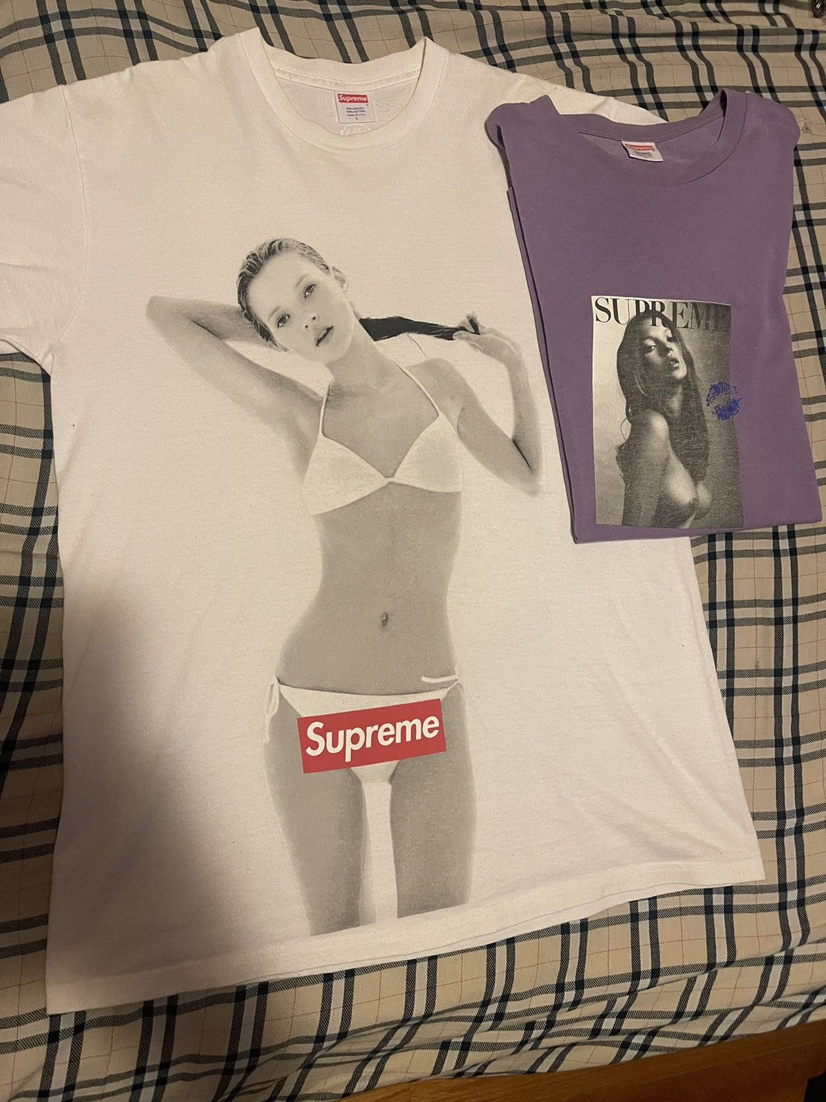 Supreme Supreme Kate Moss Kiss Tee 2006 Size US L / EU 52-54 / 3 - 8 Thumbnail