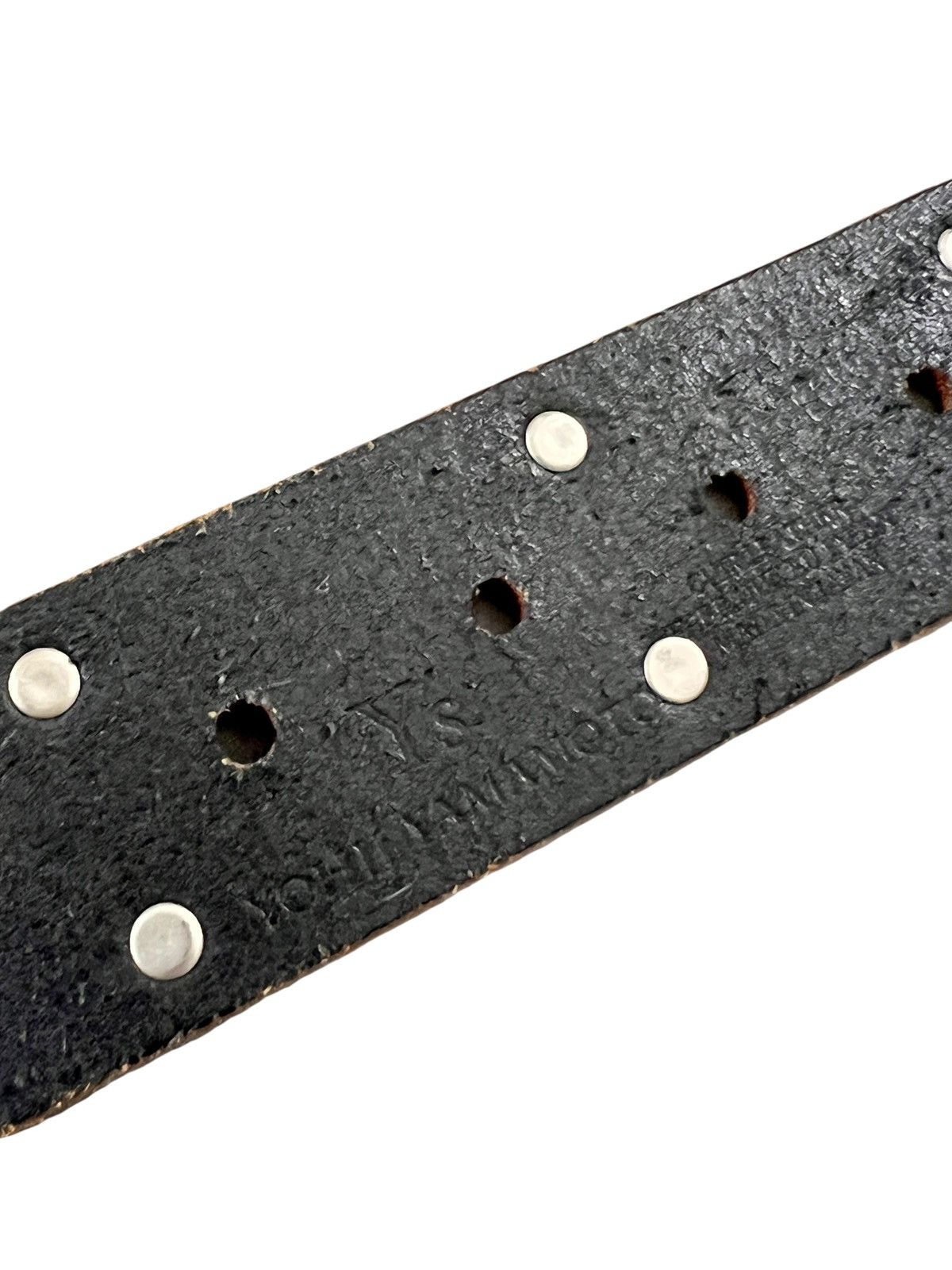 Yohji Yamamoto Vintage Y’s Yohji Yamamoto Studded Leather Belt Size 32 - 10 Thumbnail
