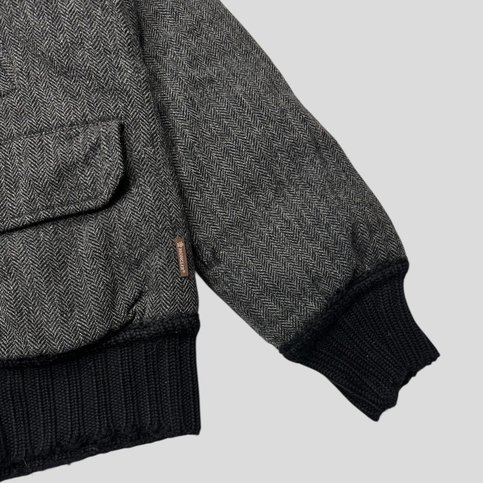 Moncler Moncler 00’s Herringbone Wool Down Detachable Fur Jacket - L Size US L / EU 52-54 / 3 - 7 Thumbnail