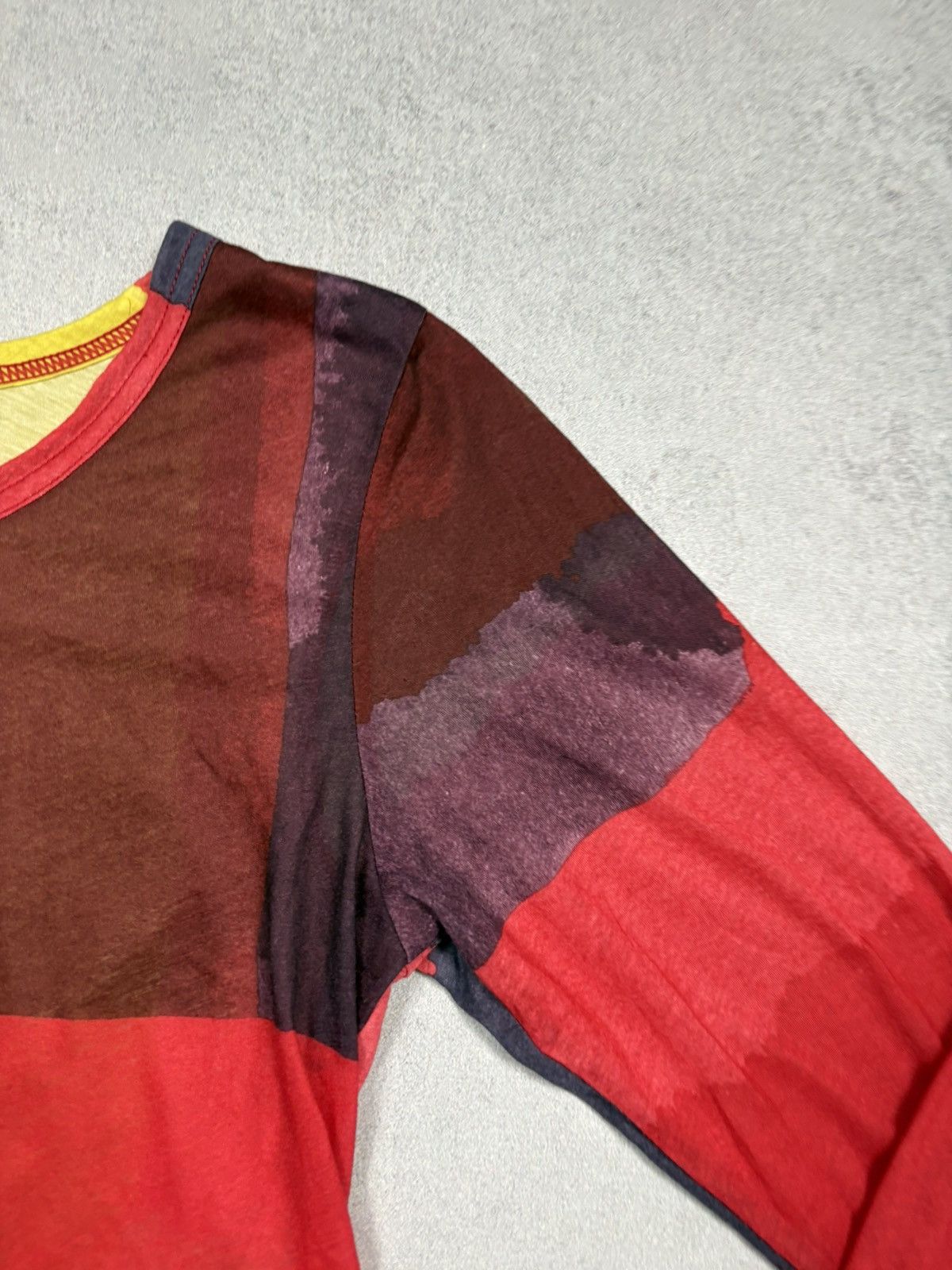 Rundholz Rundholz Abstract Color Block Mesh Long Sleeve Top Size M Size M / US 6-8 / IT 42-44 - 7 Thumbnail