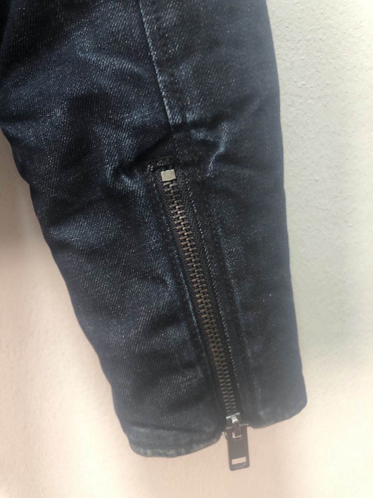 Diesel DIESEL Denim Jacket Motorcycle Fur Rock Size US XS / EU 42 / 0 - 7 Thumbnail