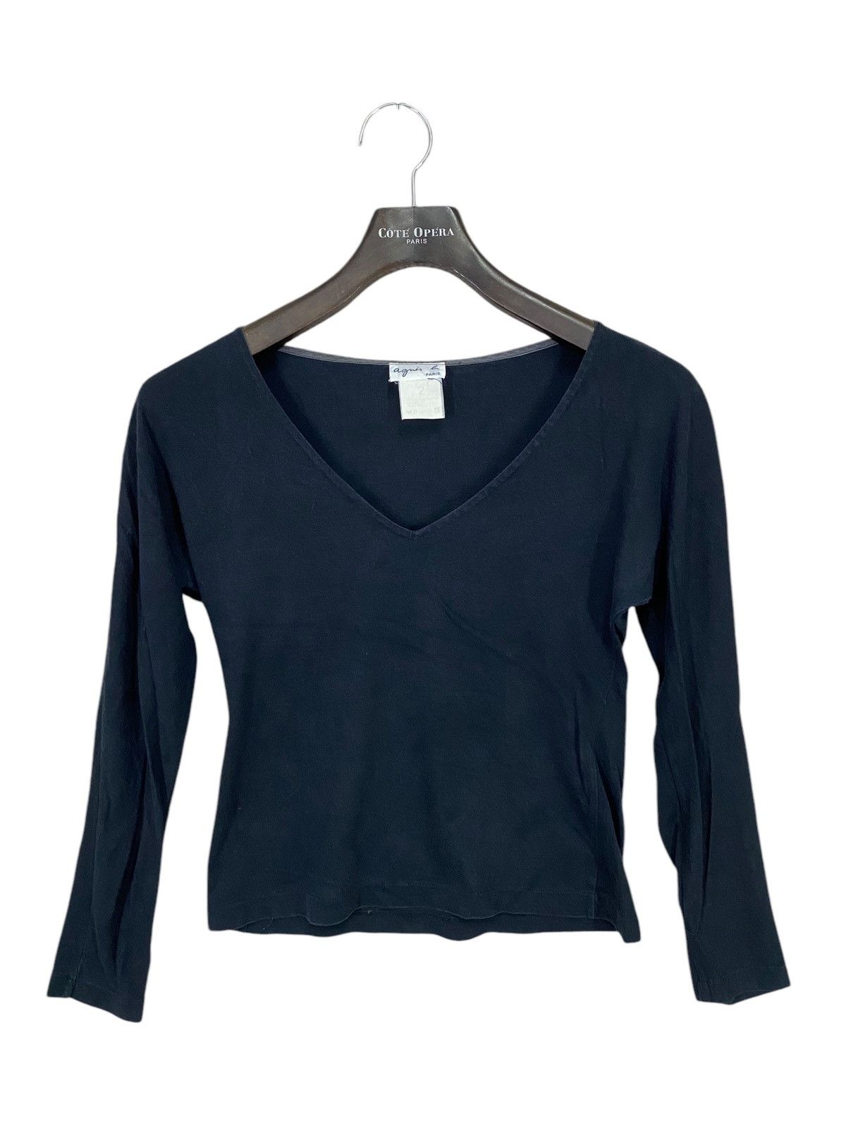 Designer × Vintage × agnes b. Vintage agnes b paris longsleeve Size S / US 4 / IT 40 - 1 Thumbnail