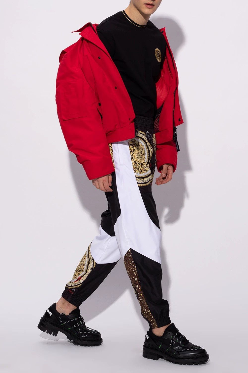 Versace Versace Colorblocked Baroque Print Track Pants 48 IT Size US 32 / EU 48 - 7 Thumbnail