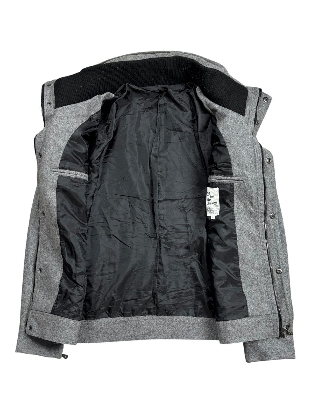 Le Grande Bleu (L.G.B.) 2000s Semantic Design - Apocalypse Wool Bono Cargo Jacket Size US M / EU 48-50 / 2 - 2 Thumbnail