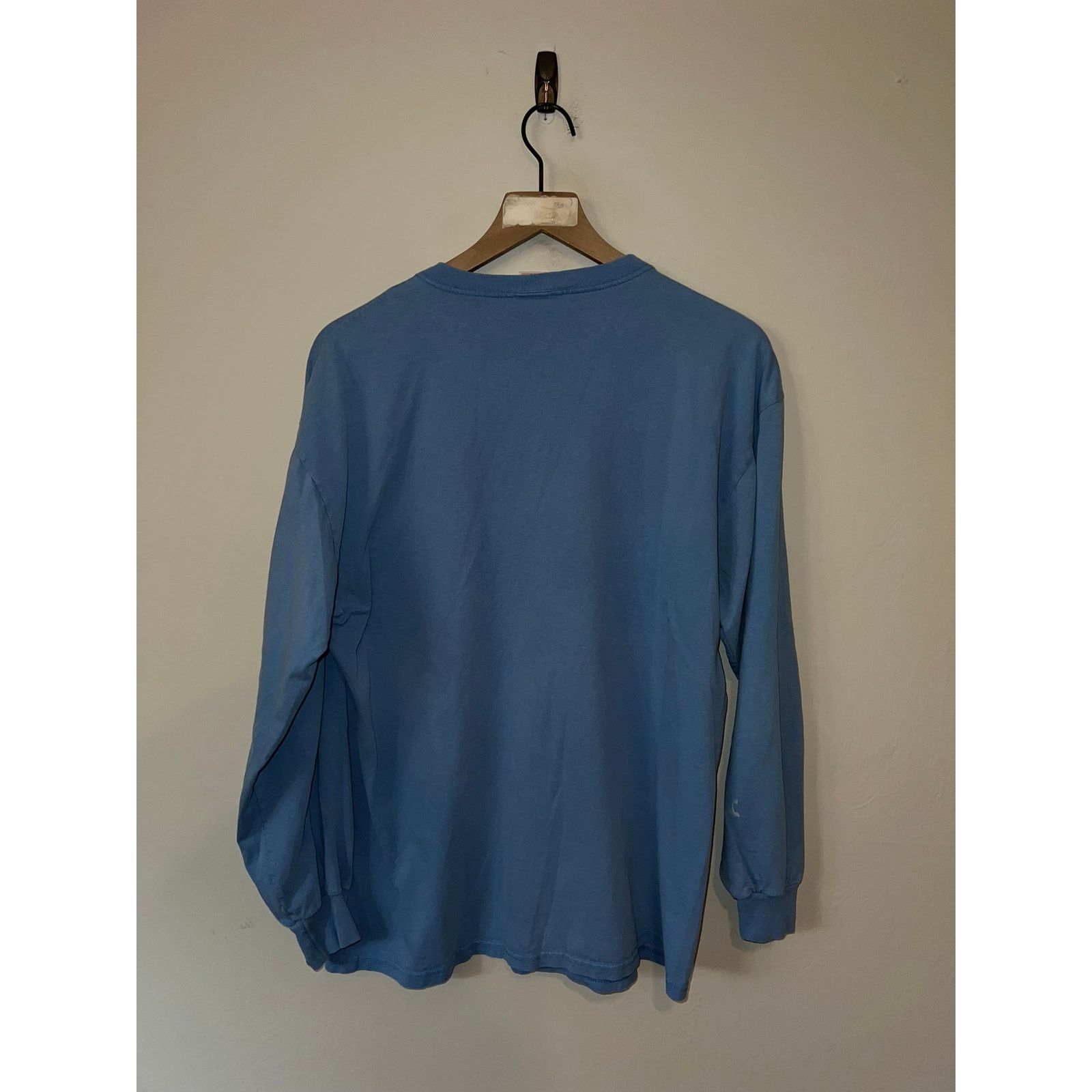 Russell Athletic Vintage Blue Long Sleeve Blank Shirt Russell Athletic 90s L Size US L / EU 52-54 / 3 - 8 Thumbnail