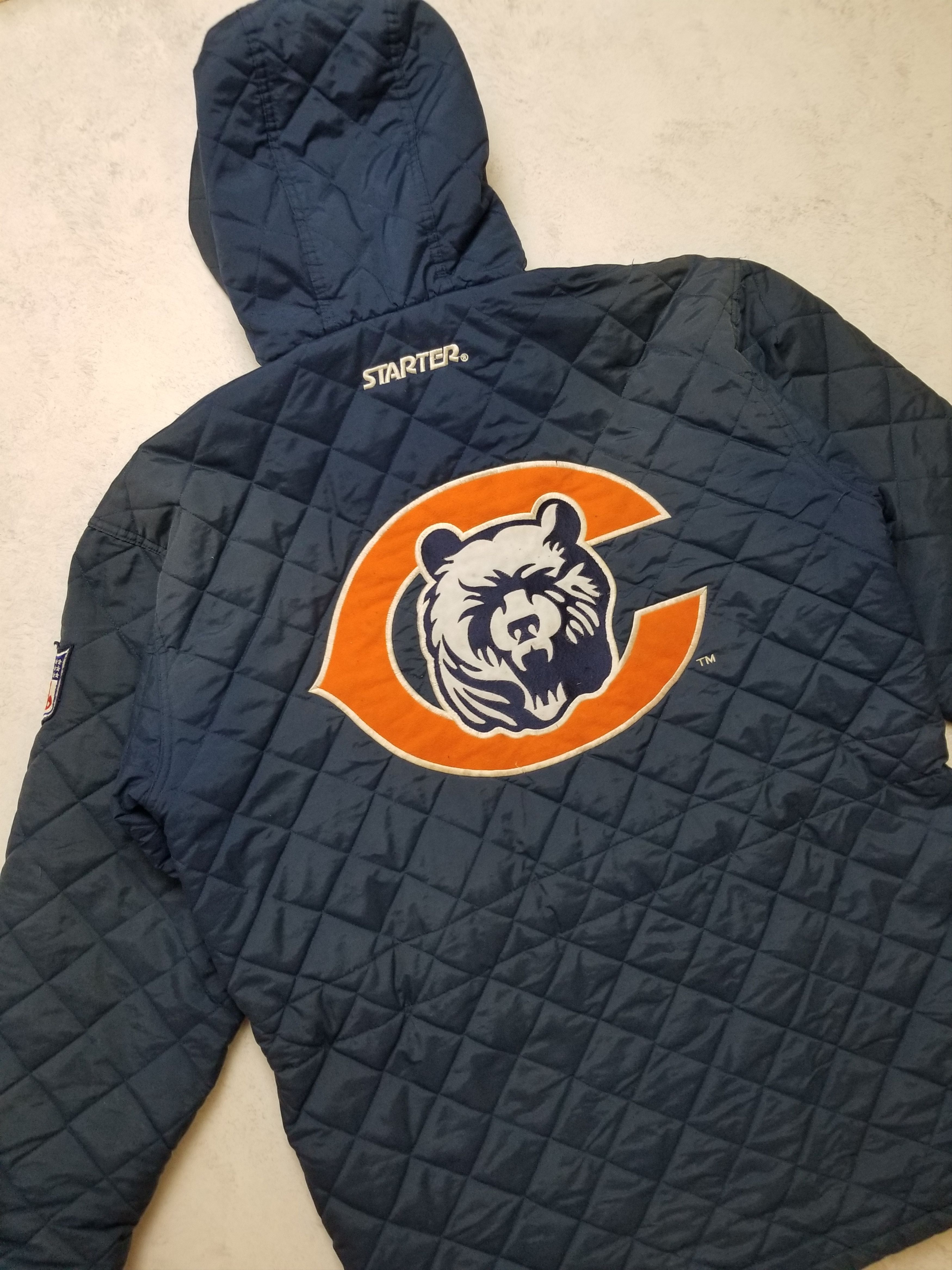Starter Vintage Starter NFL Chicago Bears Parka Long Jacket Defects Size US L / EU 52-54 / 3 - 25 Thumbnail