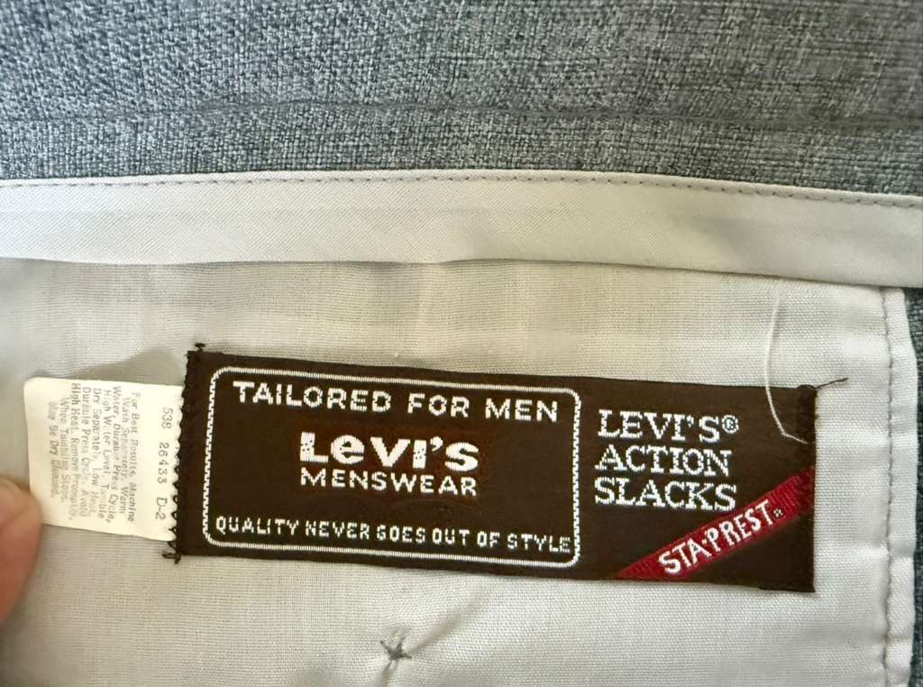 Levi's 70’s Retro Vintage Levi's Action Slacks - Size 32 🕺 Size US 32 / EU 48 - 4 Thumbnail