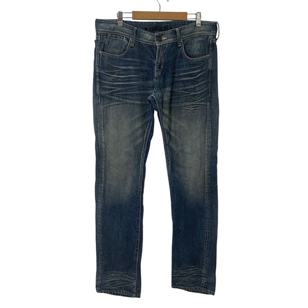 Vanquish Vintage Vanquish Gold Distressed Denim Size US 35 - 1 Thumbnail