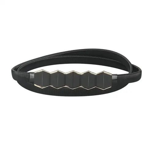 Vintage Y2k Black Elastic Belt Size ONE SIZE - 3 Thumbnail