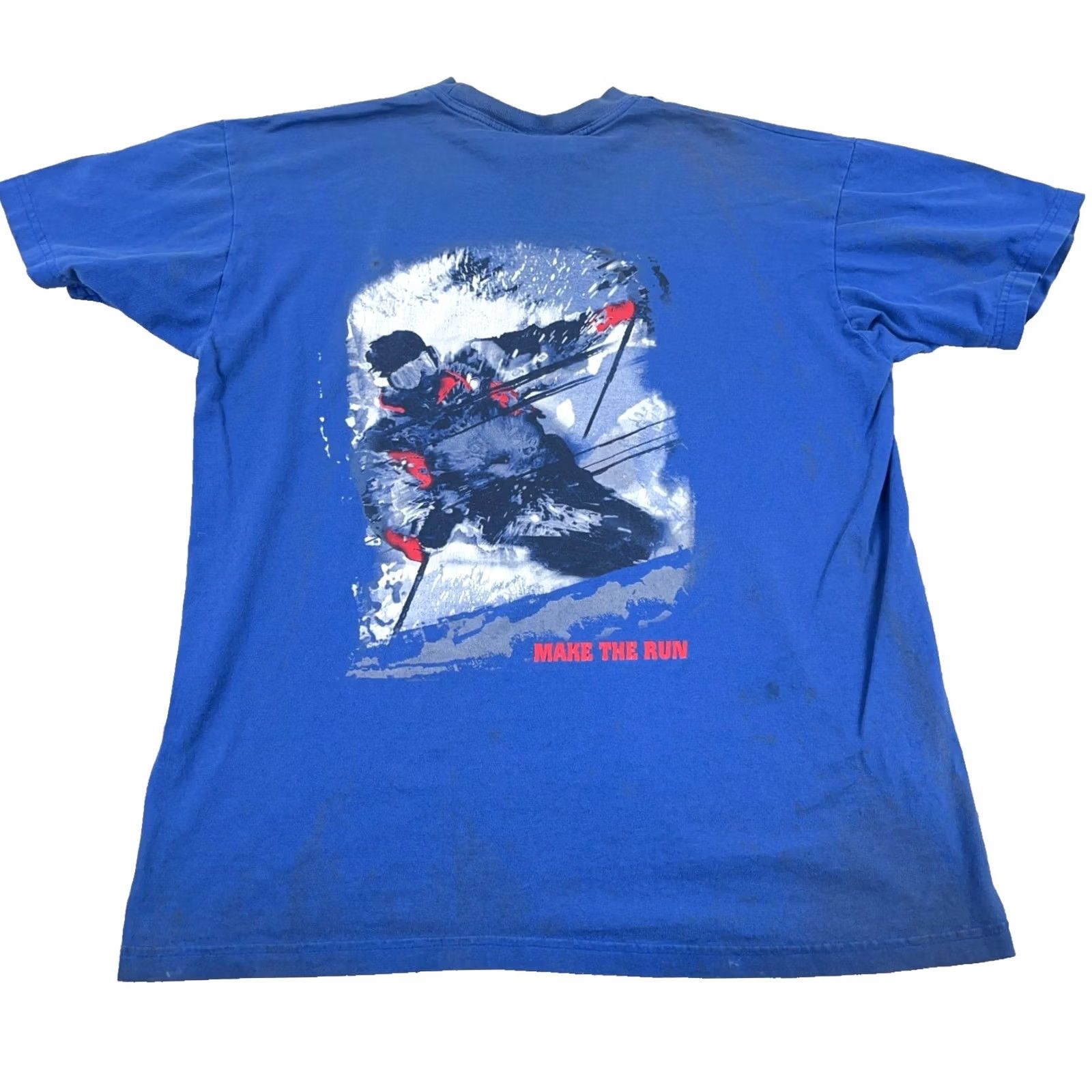 Marlboro VINTAGE Marlboro Shirt Men XL Blue Adventure Team Skiing Thrashed Grunge Pocket Shirt Size US XL / EU 56 / 4 - 2 Thumbnail