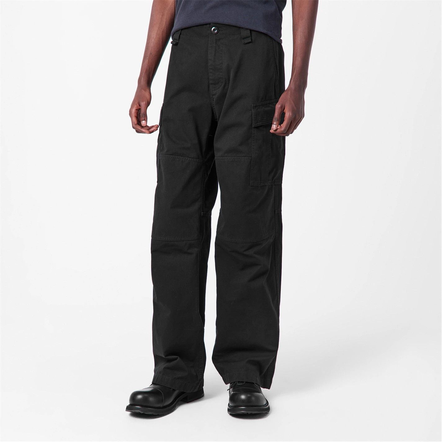Balenciaga o1g2r1mq0226 Multi-Pocket Cargo Trousers In Black Size US 34 / EU 50 - 3 Thumbnail