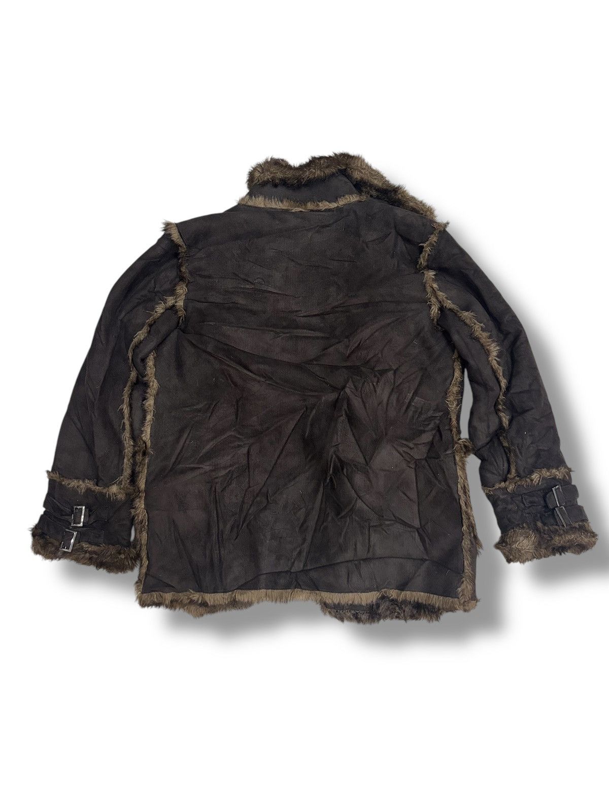 Balmain × Vintage Archival Balmain faux fur shearling jacket Size S / US 4 / IT 40 - 4 Thumbnail
