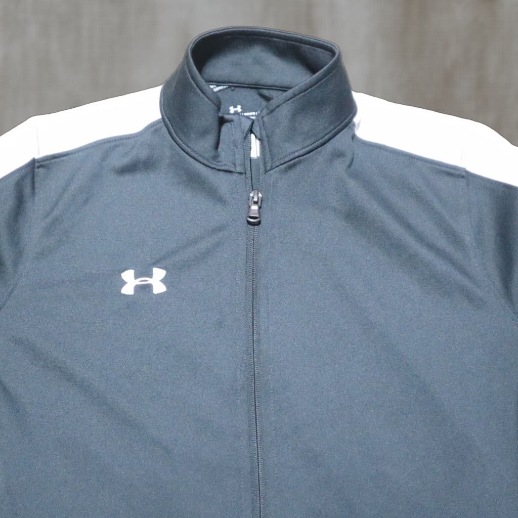 Under Armour Under Armour Shirt Women's Size S Gray Full Zip Mock Neck ColdGear Pullover Activewear 90s? Size S / US 4 / IT 40 - 1 Thumbnail
